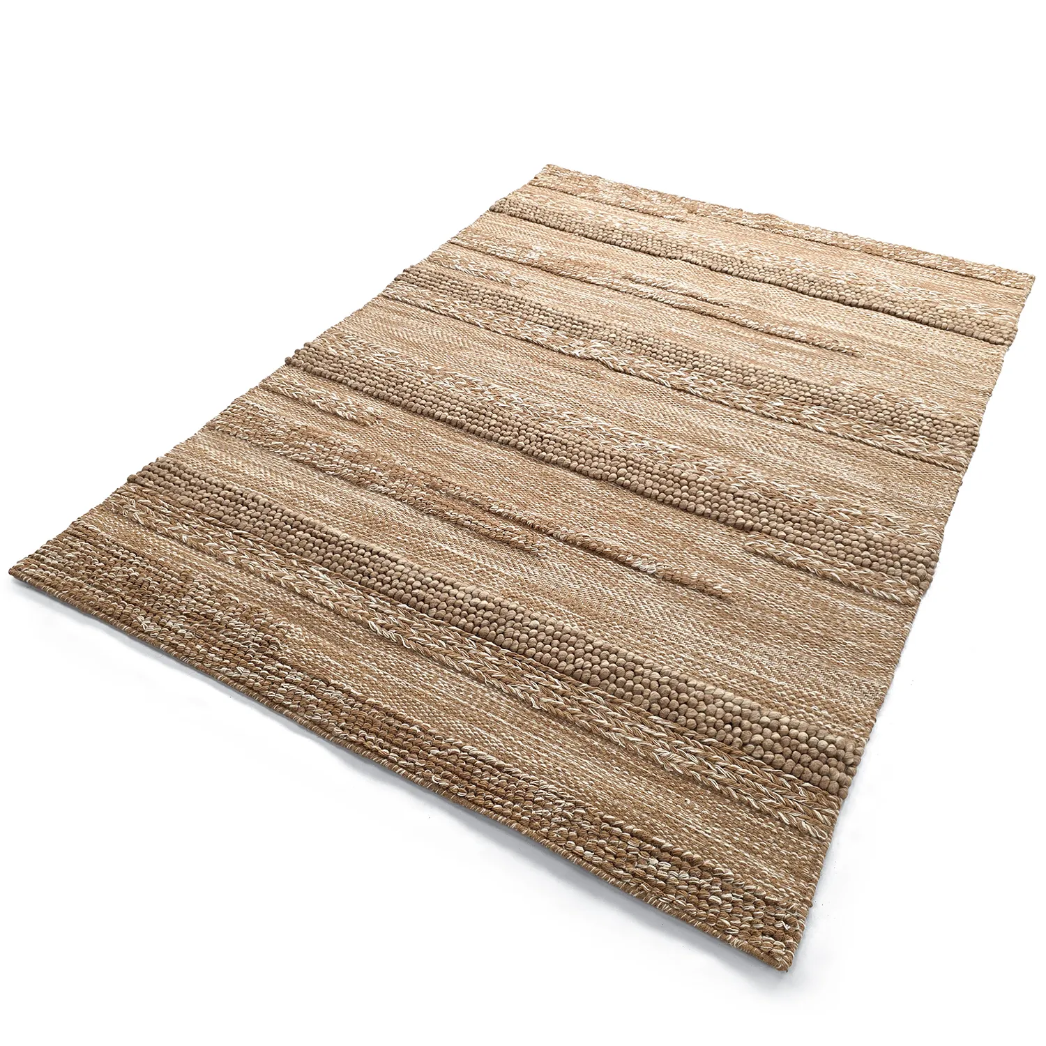 Tapis de laine - Almaty (marron clair)