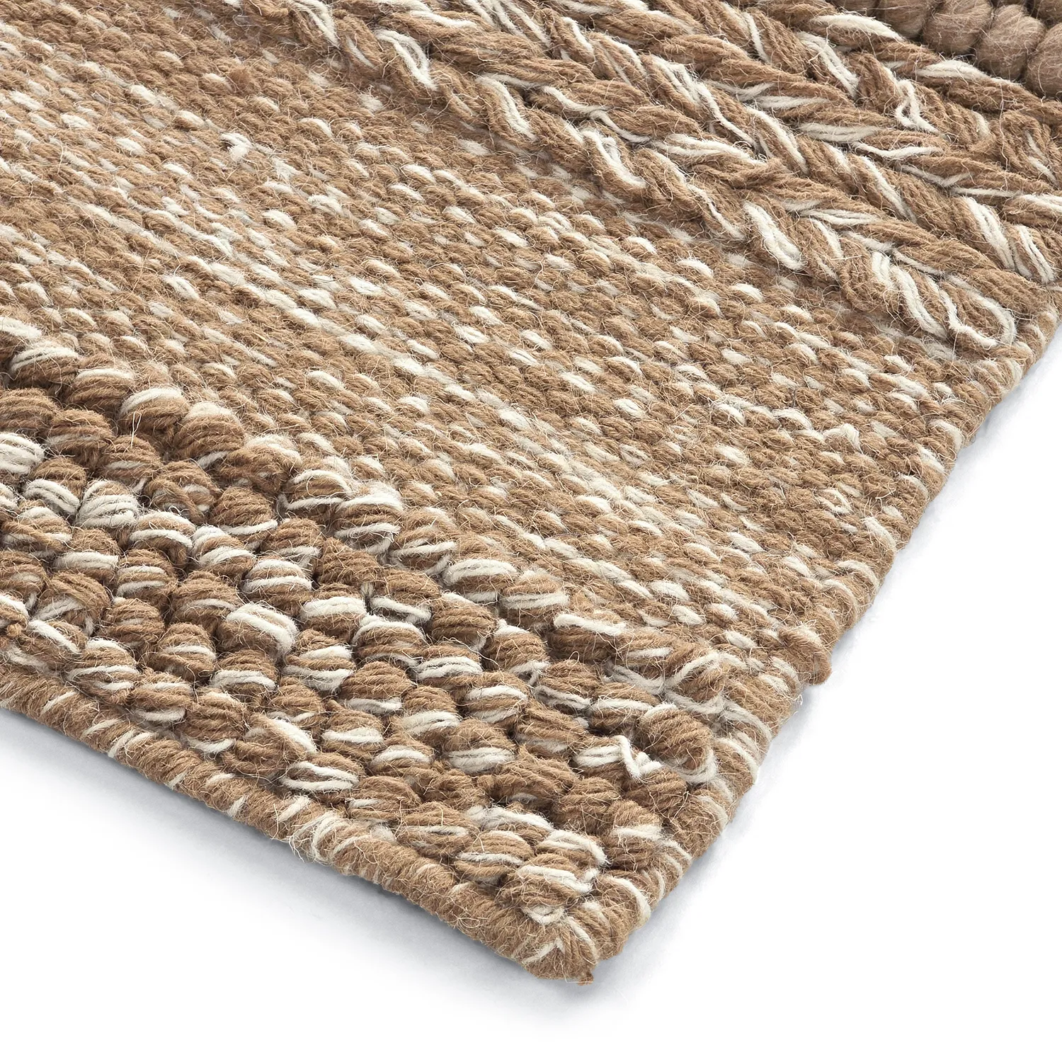 Tapis de laine - Almaty (marron clair)