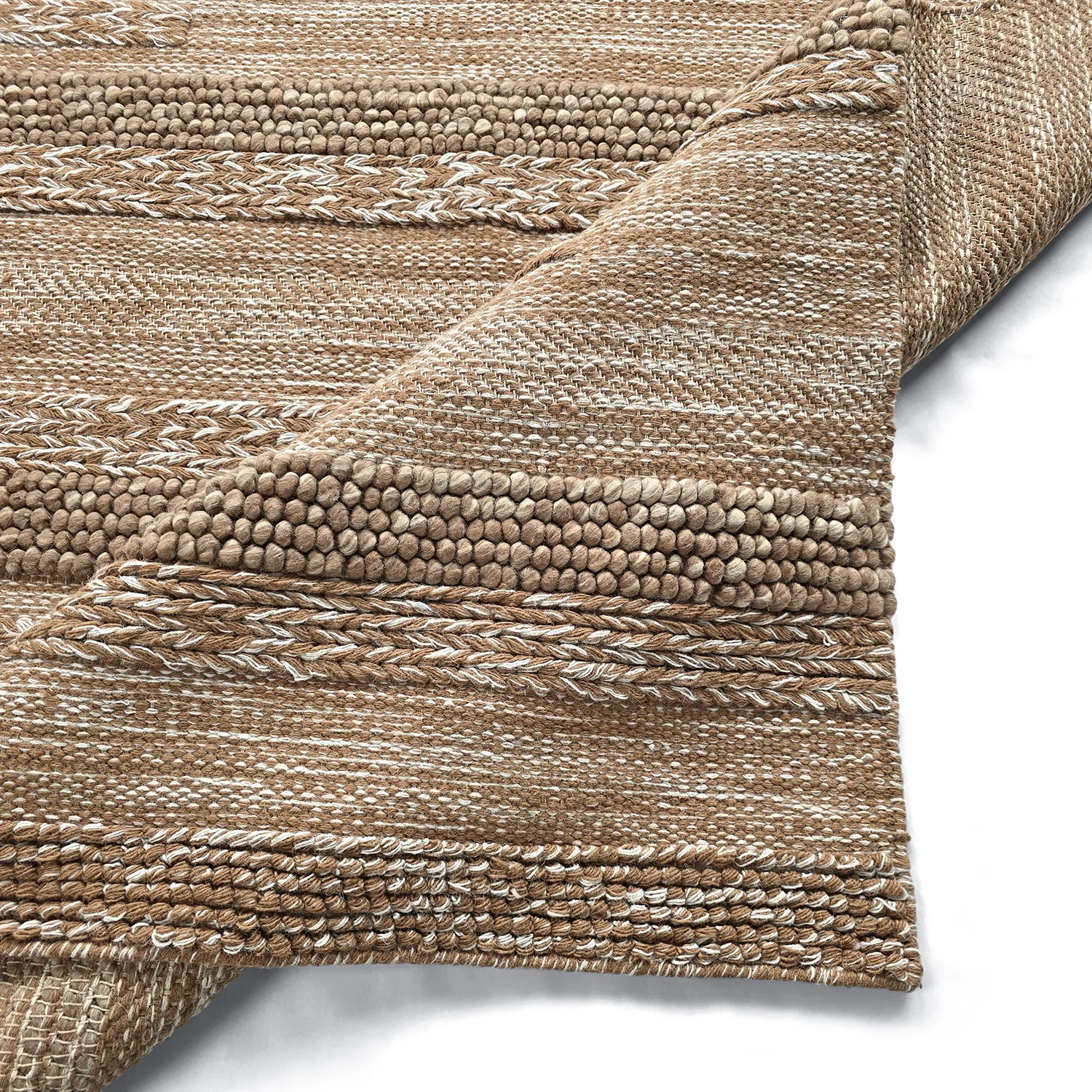 Tapis de laine - Almaty (marron clair)