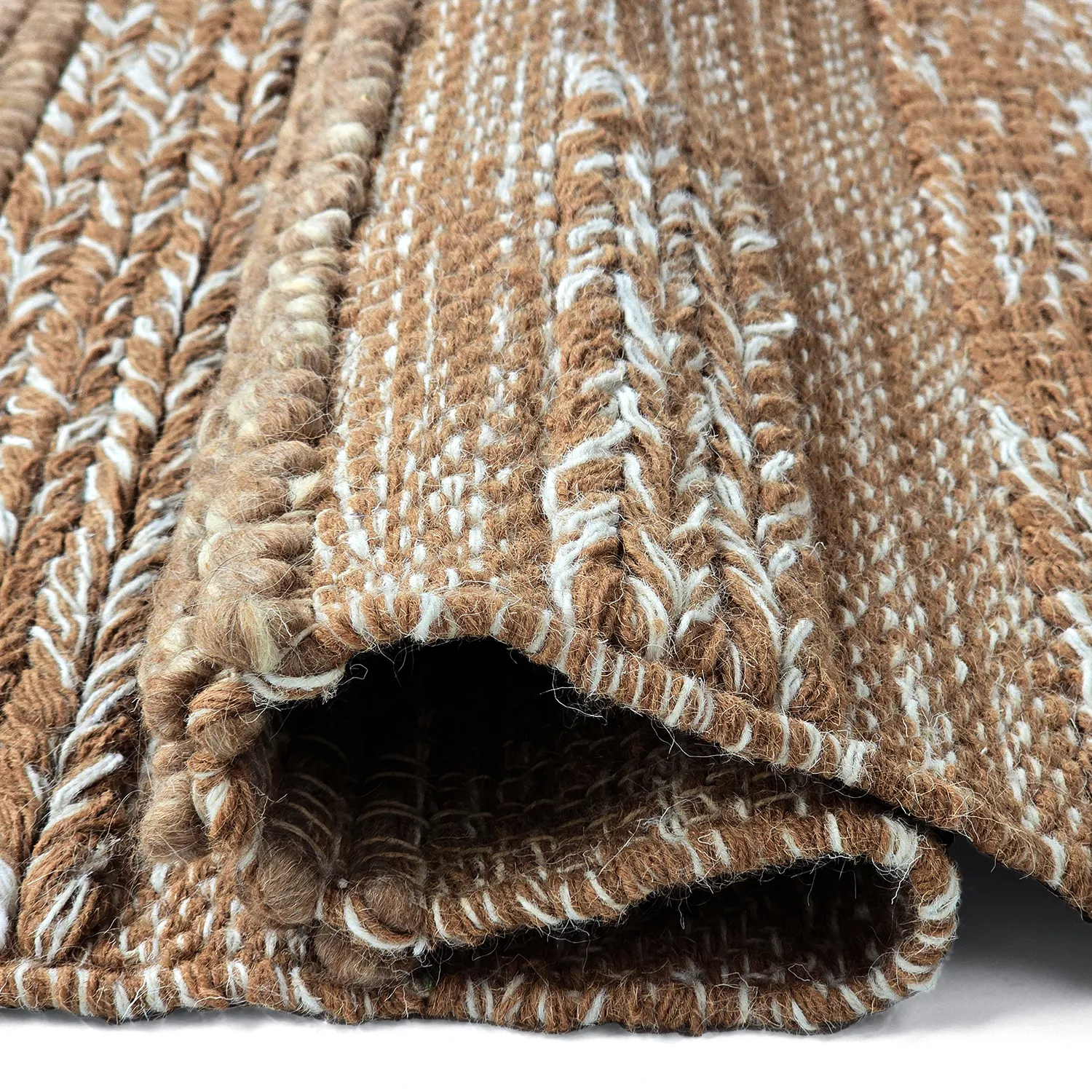 Tapis de laine - Almaty (marron clair)