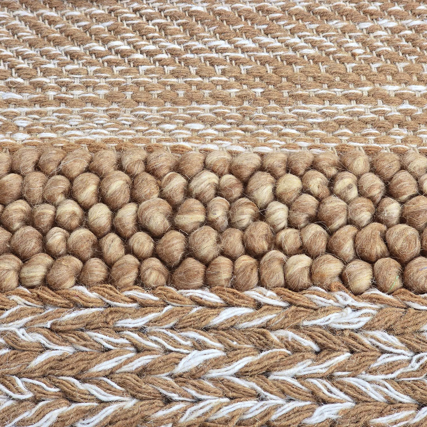 Tapis de laine - Almaty (marron clair)
