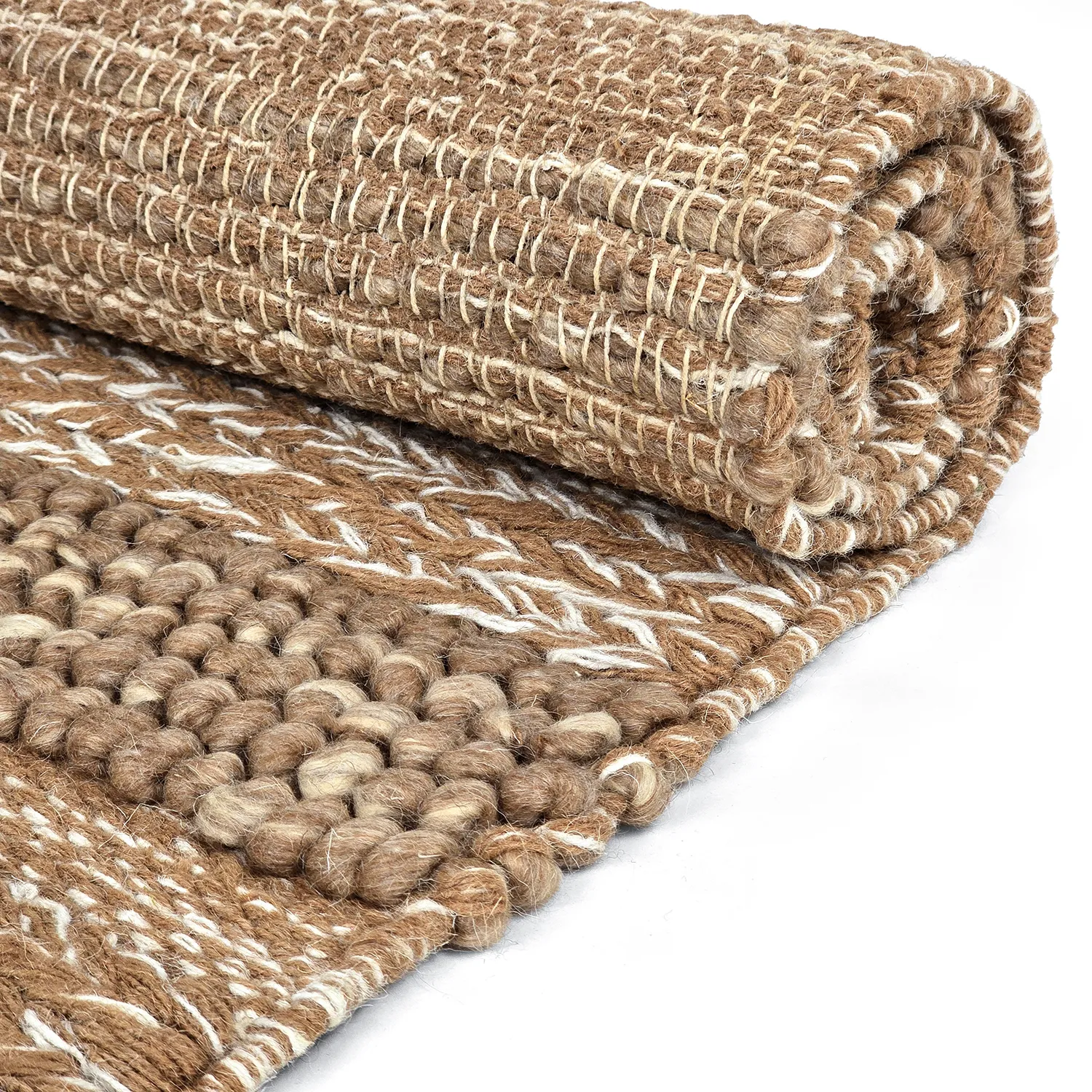 Tapis de laine - Almaty (marron clair)