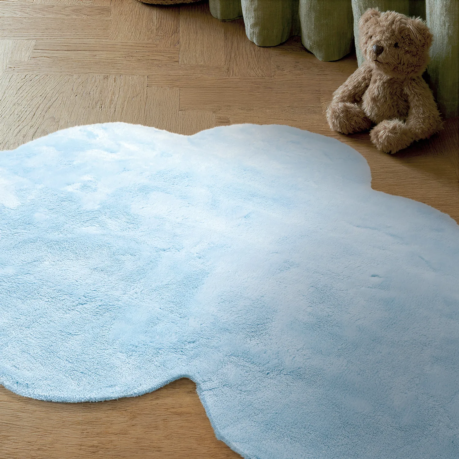 Tapis Enfant - Aranga Super Soft Cloud (bleu clair)