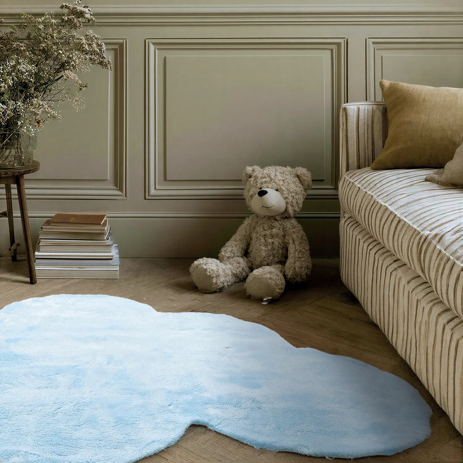 Tapis Enfant - Aranga Super Soft Cloud (bleu clair)