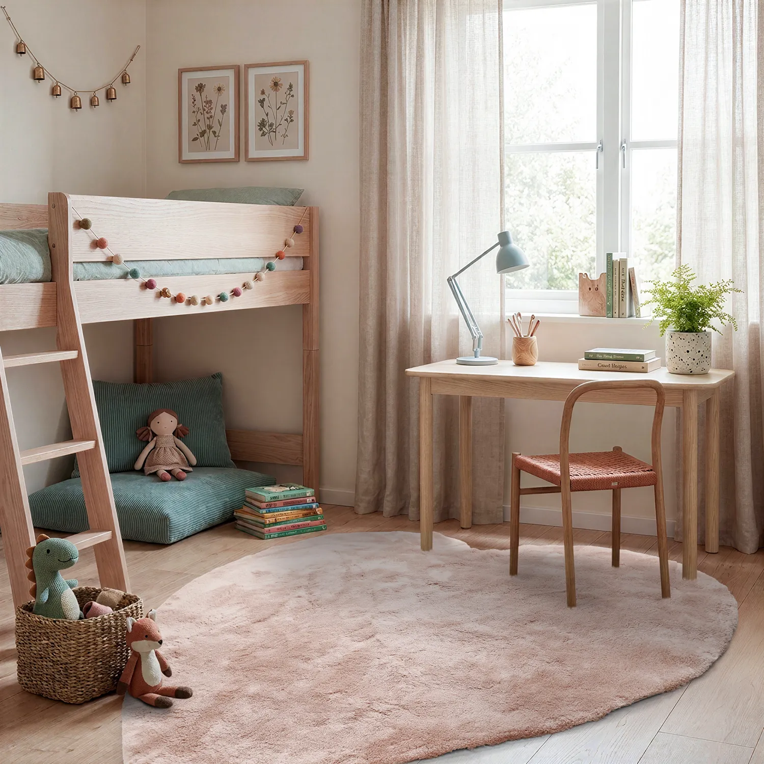 Tapis Enfant - Aranga Super Soft Heart (rose)