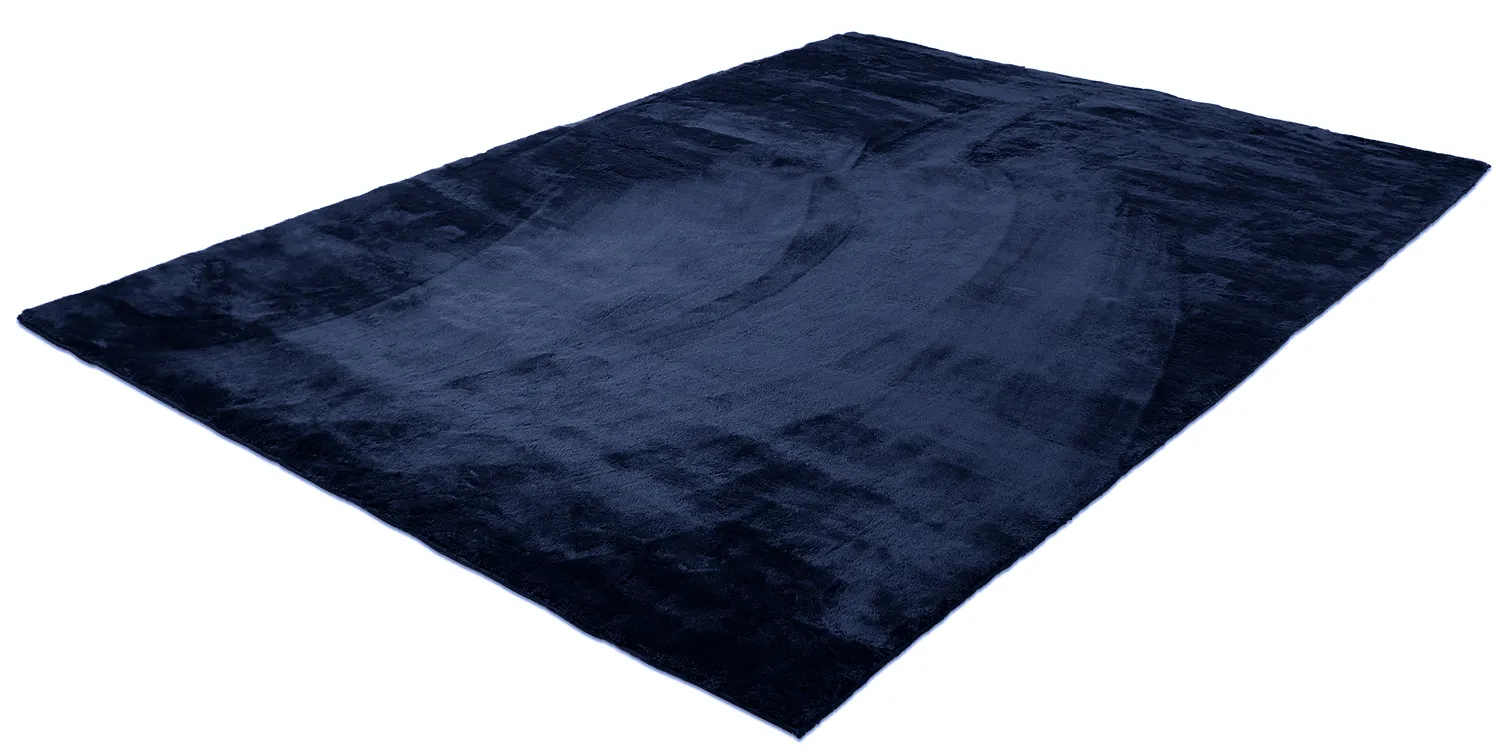 Tapis à poils longs - Aranga Super Soft Fur (bleu foncé)
