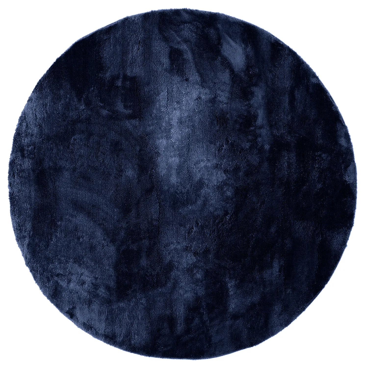 Tapis ronds - Aranga Super Soft Fur (bleu foncé)