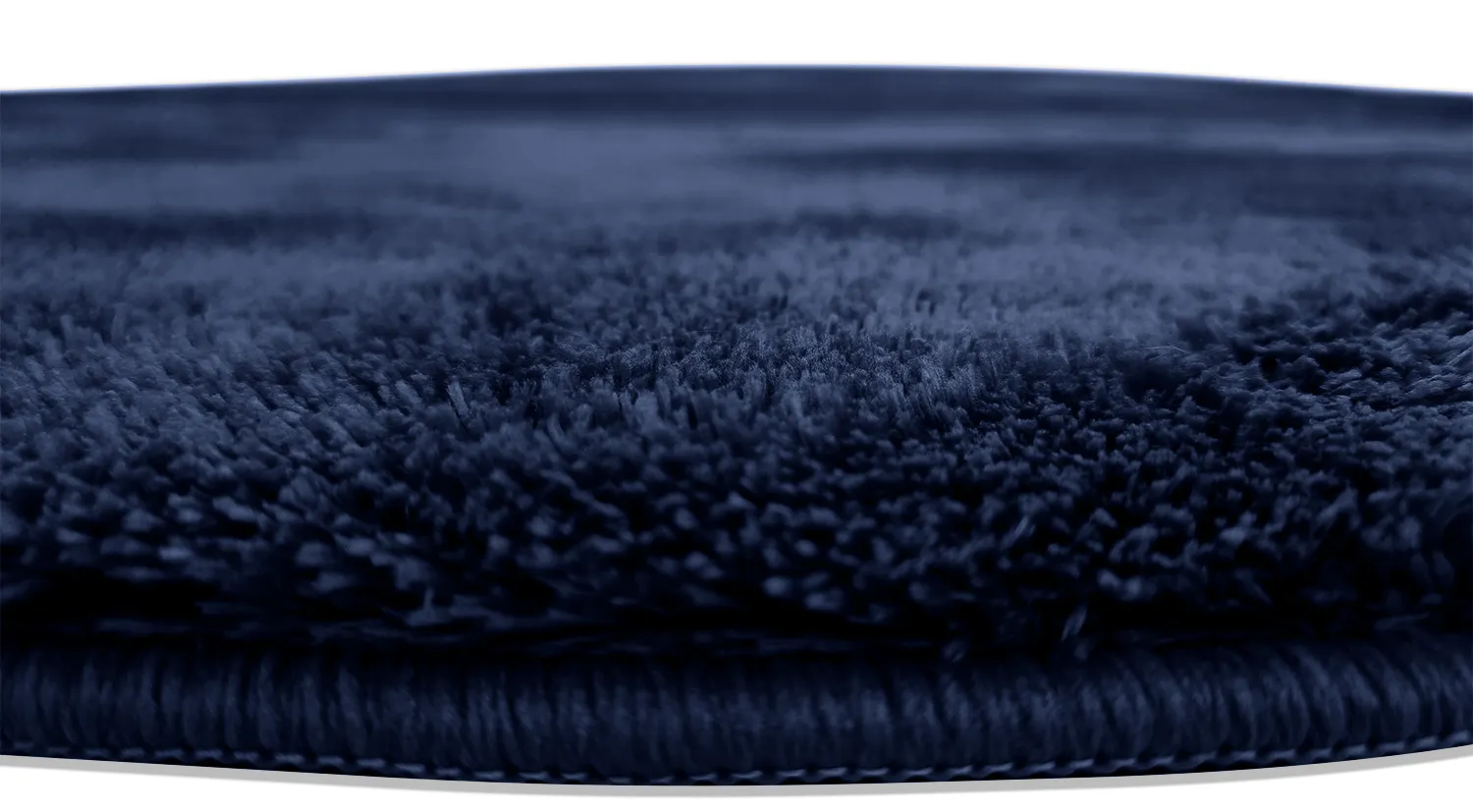 Tapis ronds - Aranga Super Soft Fur (bleu foncé)