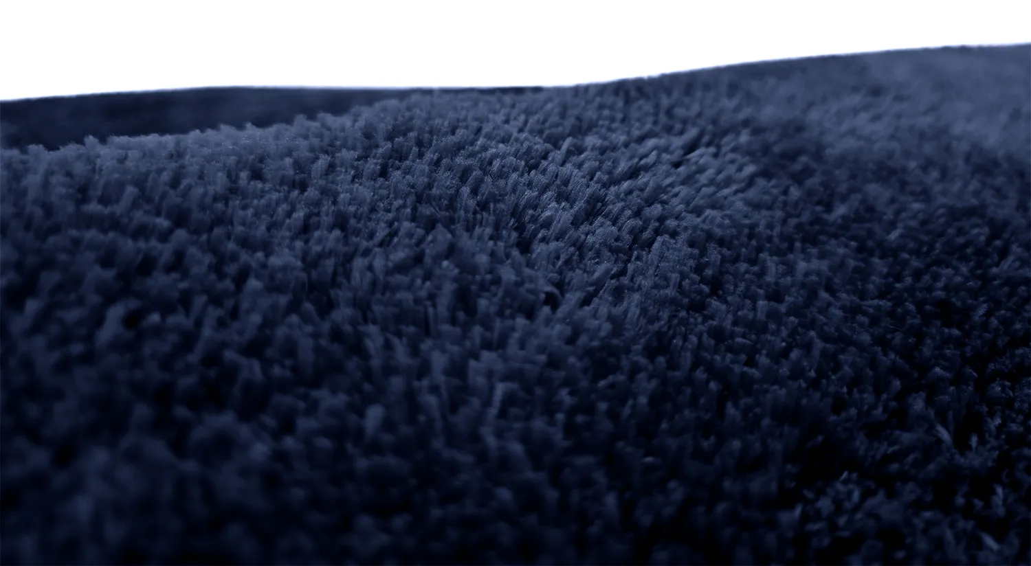 Tapis ronds - Aranga Super Soft Fur (bleu foncé)