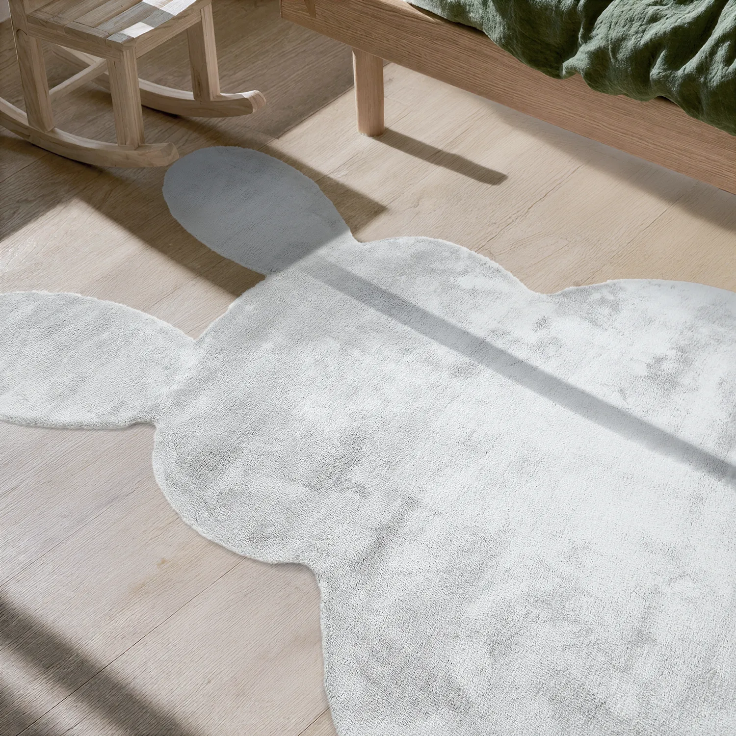 Tapis Enfant - Aranga Super Soft Bunny (gris)