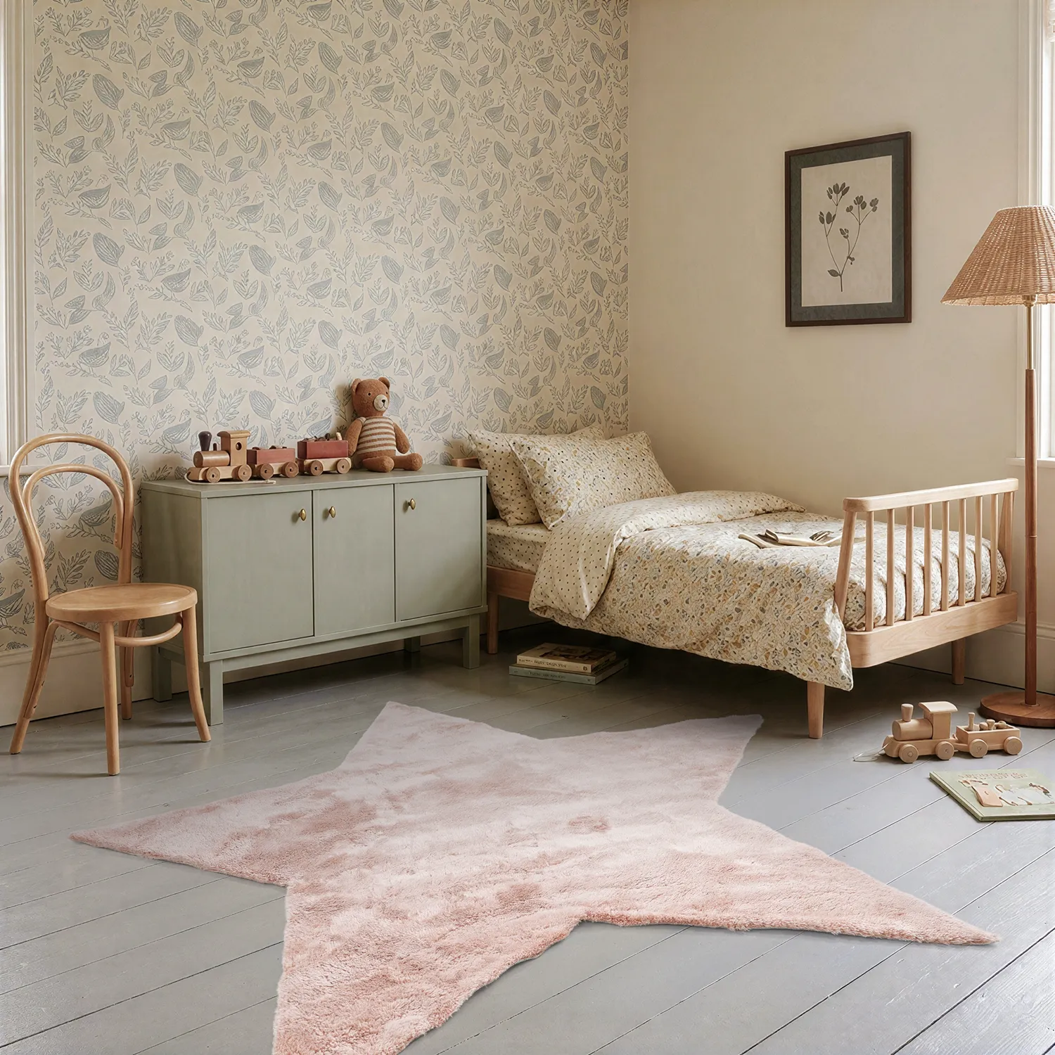 Tapis Enfant - Aranga Super Soft Star (rose)