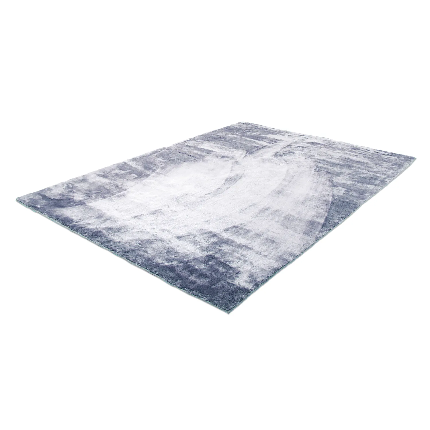 Tapis à poils longs - Aranga Super Soft Fur (bleu acier)