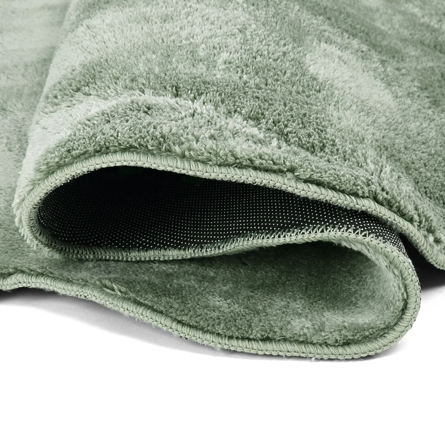 Tapis shaggy ondulé - Aranga Super Soft Fur (vert)