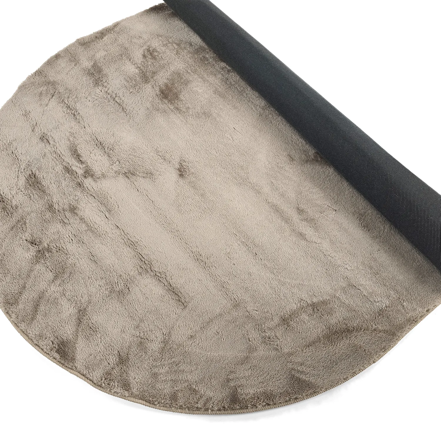 Tapis shaggy ovale - Aranga Super Soft Fur (marron)