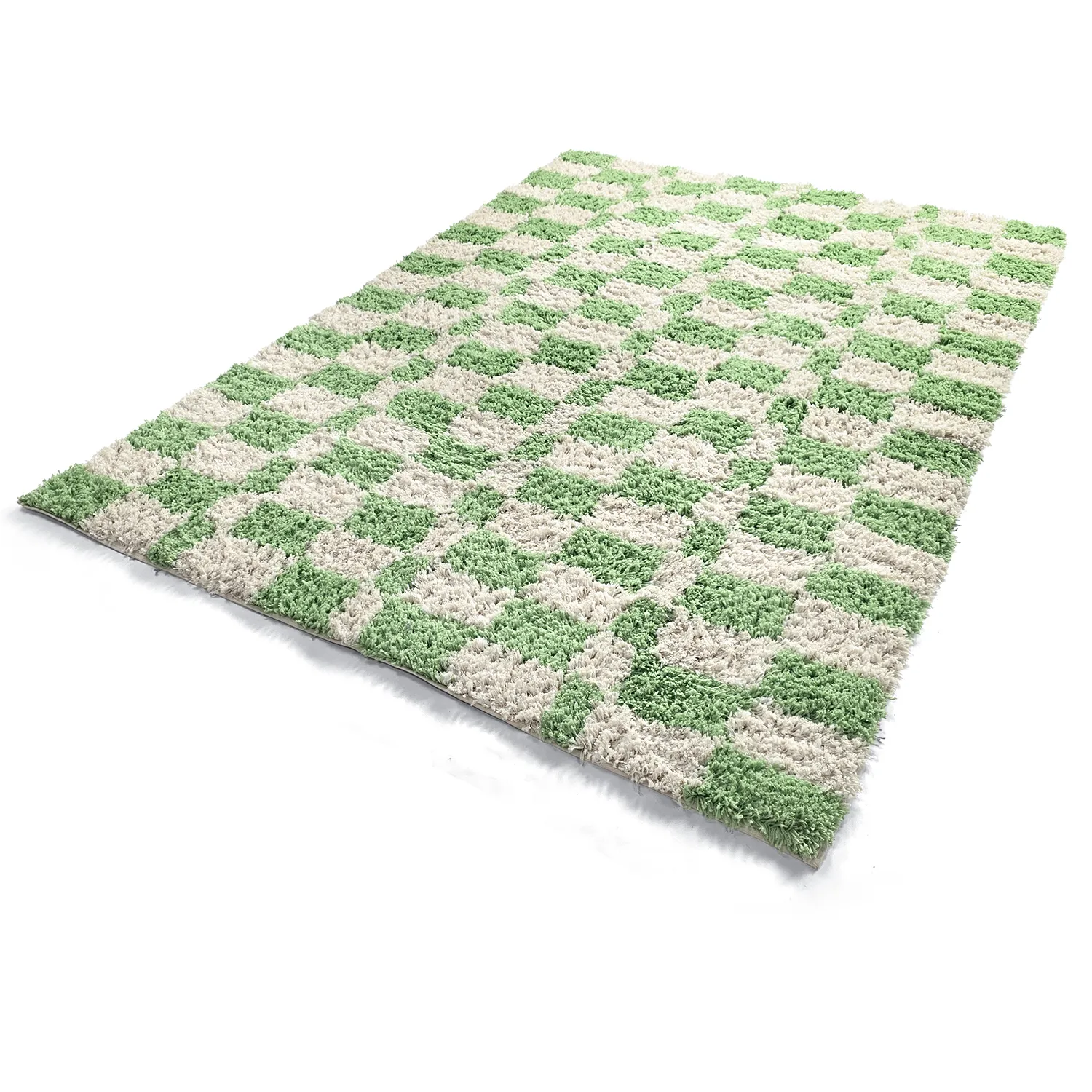 Tapis shaggy - Atrani Natural Cotton Shaggy (vert)