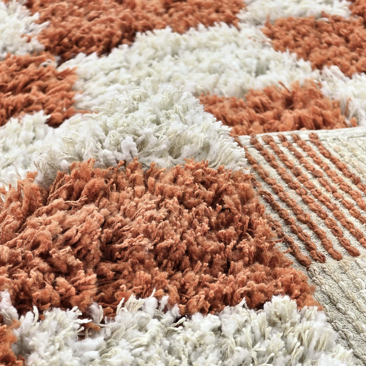 Tapis shaggy - Atrani Natural Cotton Shaggy (orange)