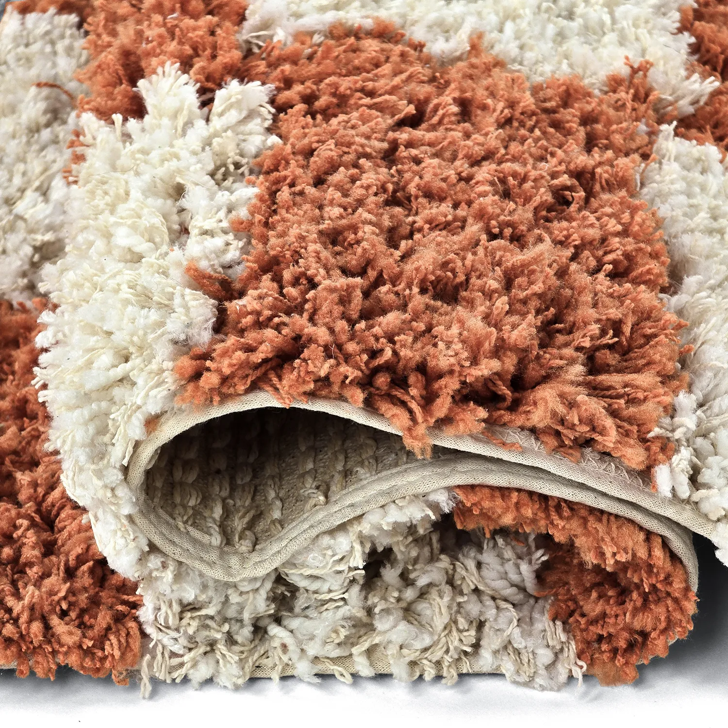Tapis shaggy - Atrani Natural Cotton Shaggy (orange)