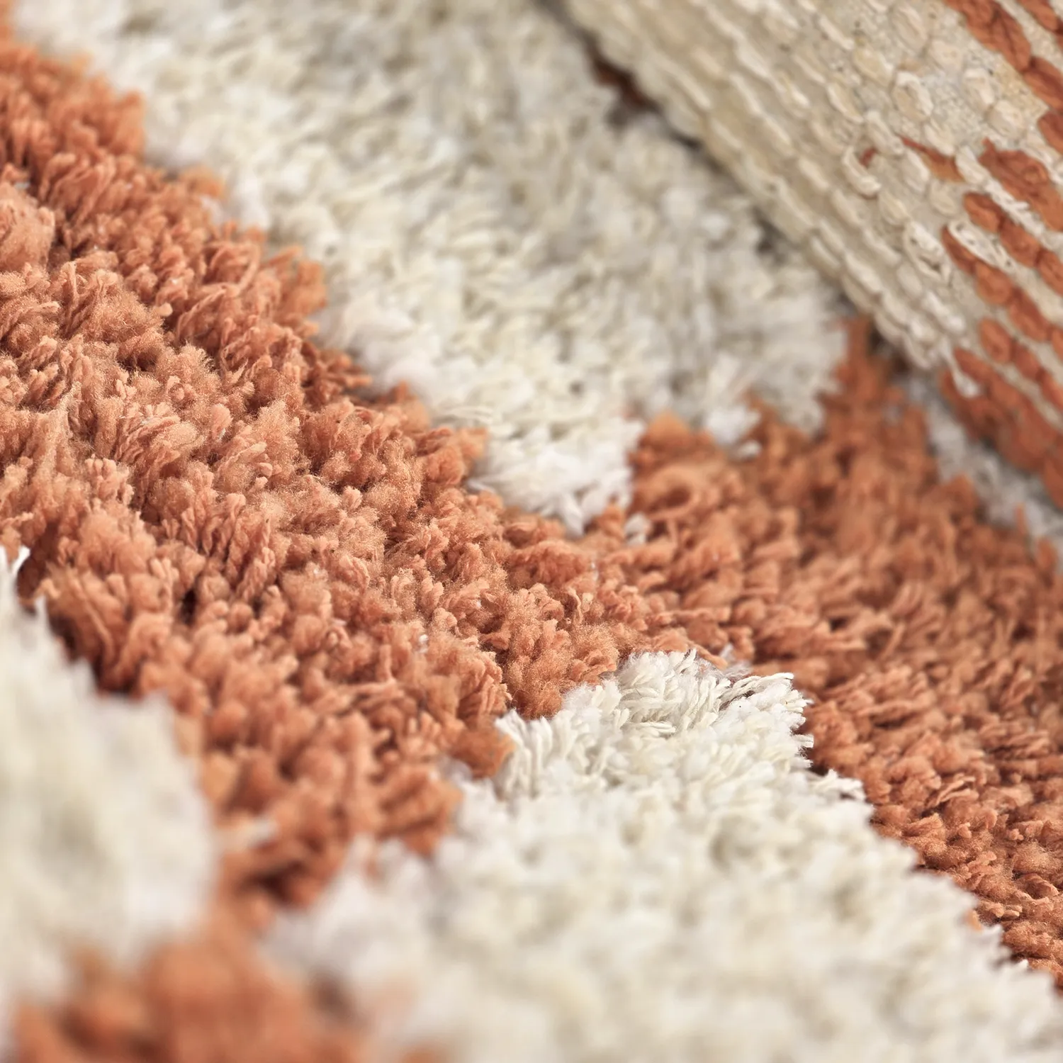 Tapis shaggy - Atrani Natural Cotton Shaggy (orange)