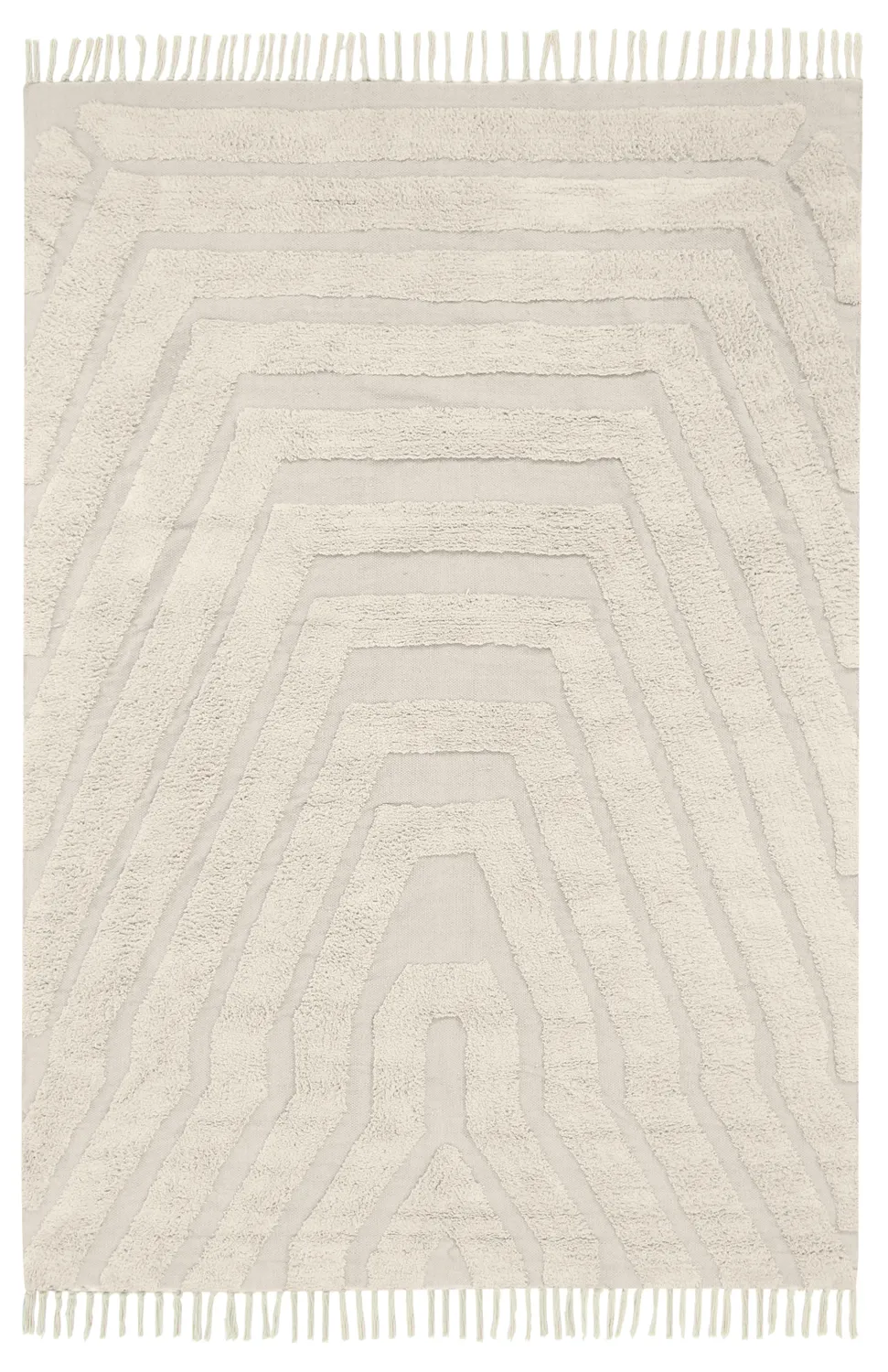 Tapis à poils longs - Callista Natural Cotton Shaggy (beige)