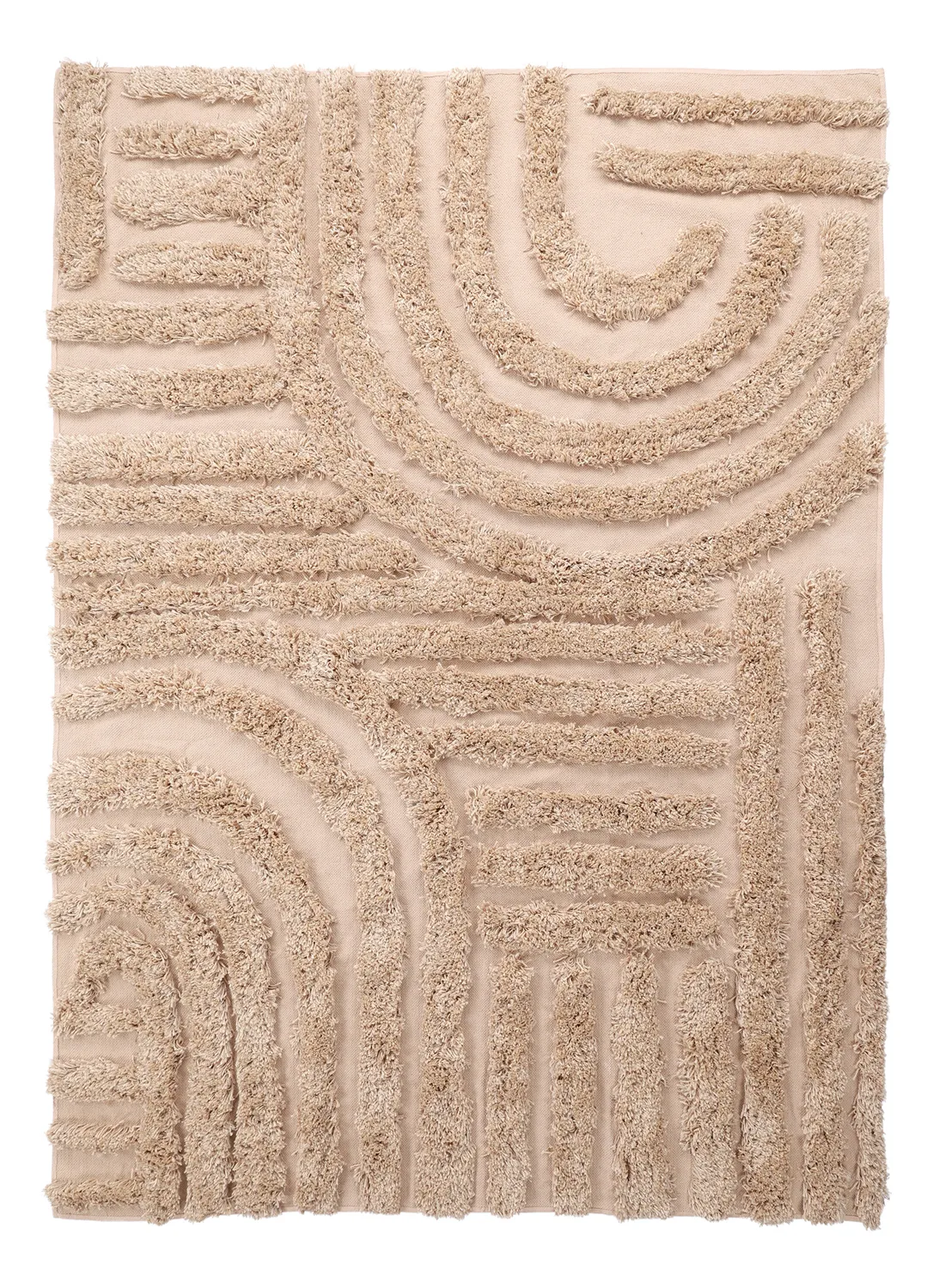 Tapis shaggy - Cazorla Natural Cotton Shaggy (beige)