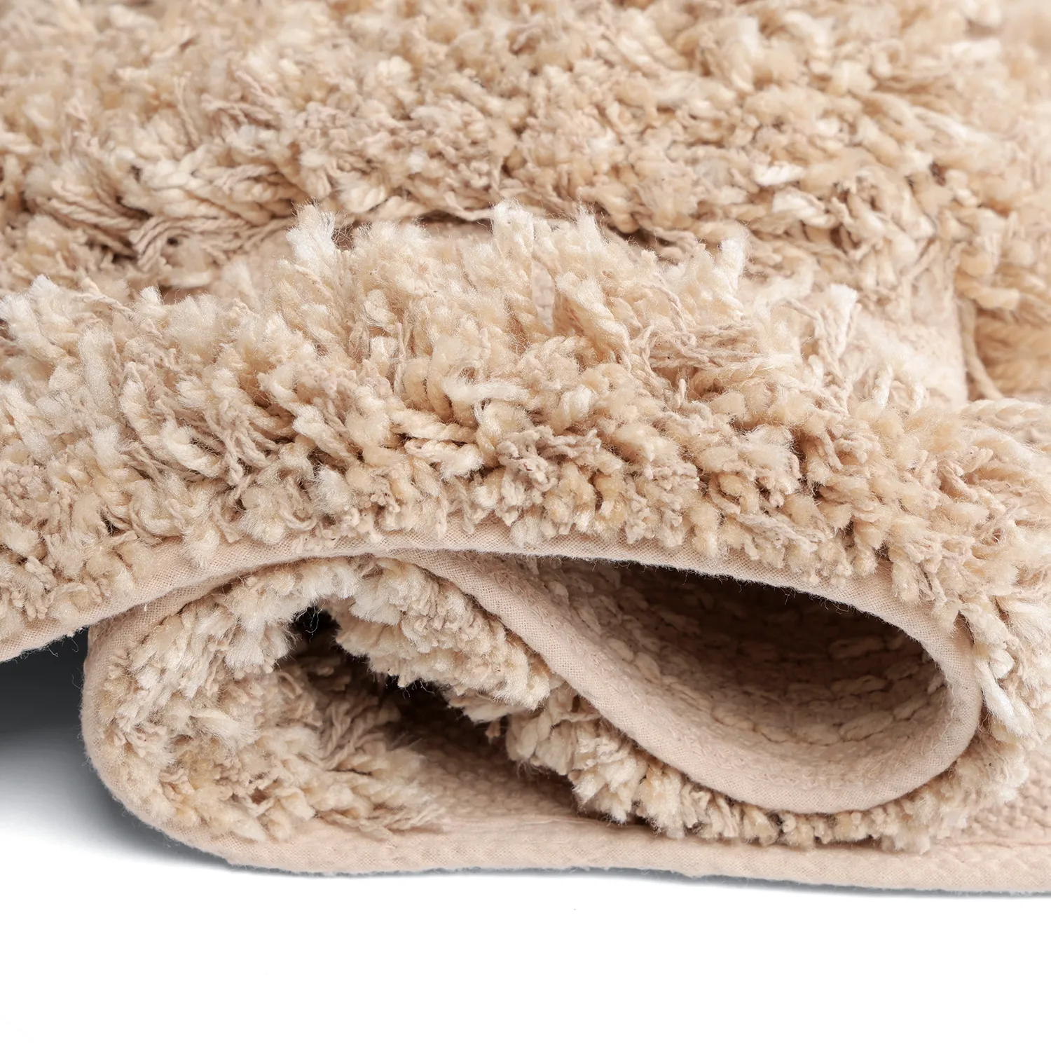 Tapis shaggy - Cazorla Natural Cotton Shaggy (beige)