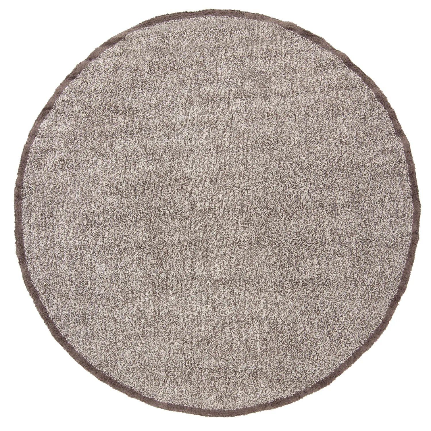 Tapis rond - Celina Natural Cotton Shaggy (beige/marron)