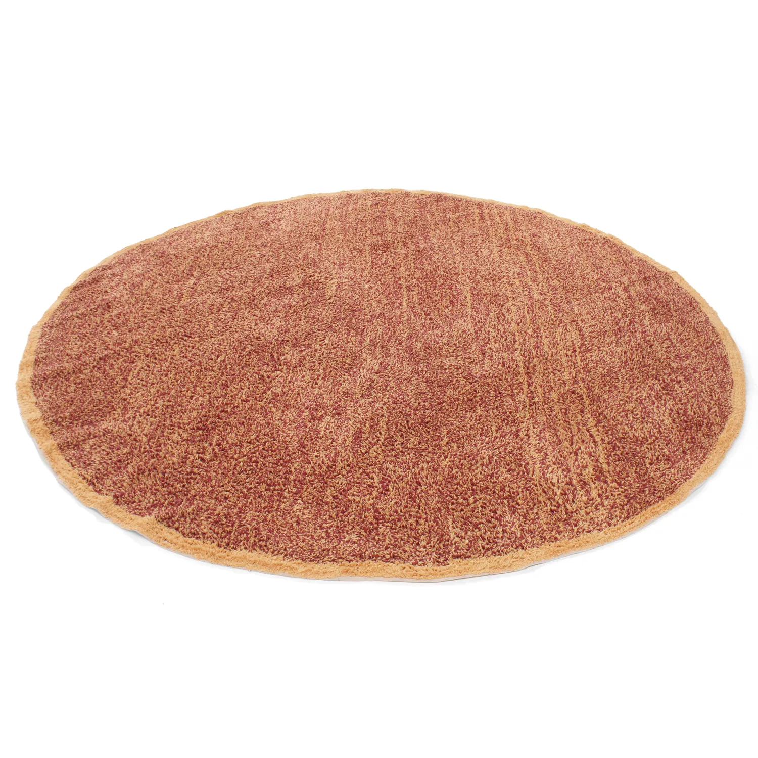 Tapis rond - Celina Natural Cotton Shaggy (rouge)