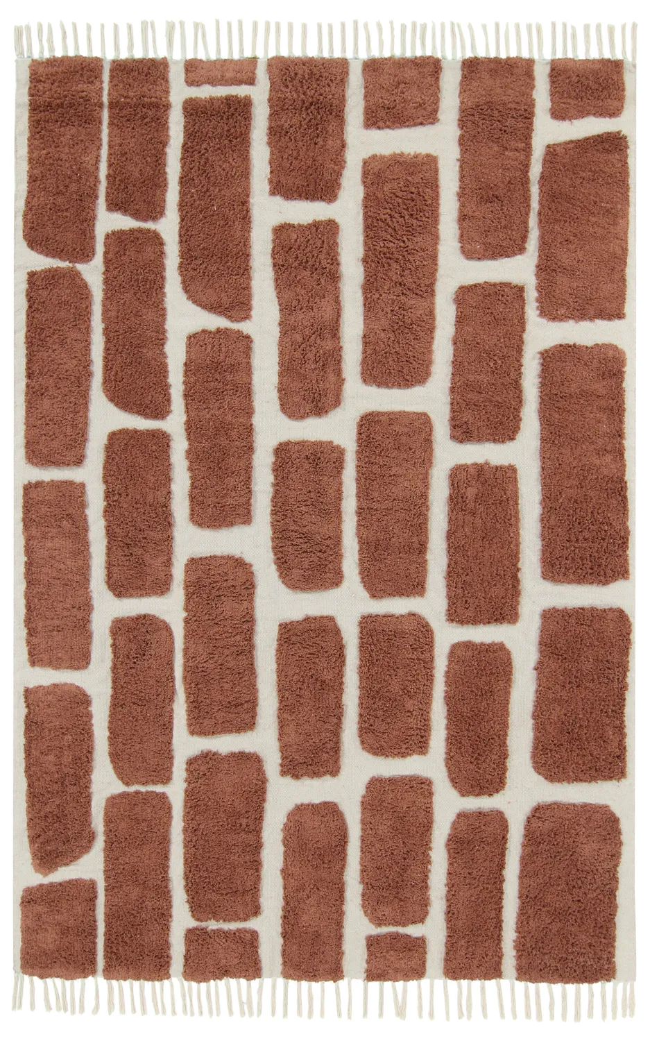 Tapis à poils longs - Cyrus Natural Cotton Shaggy (marron)
