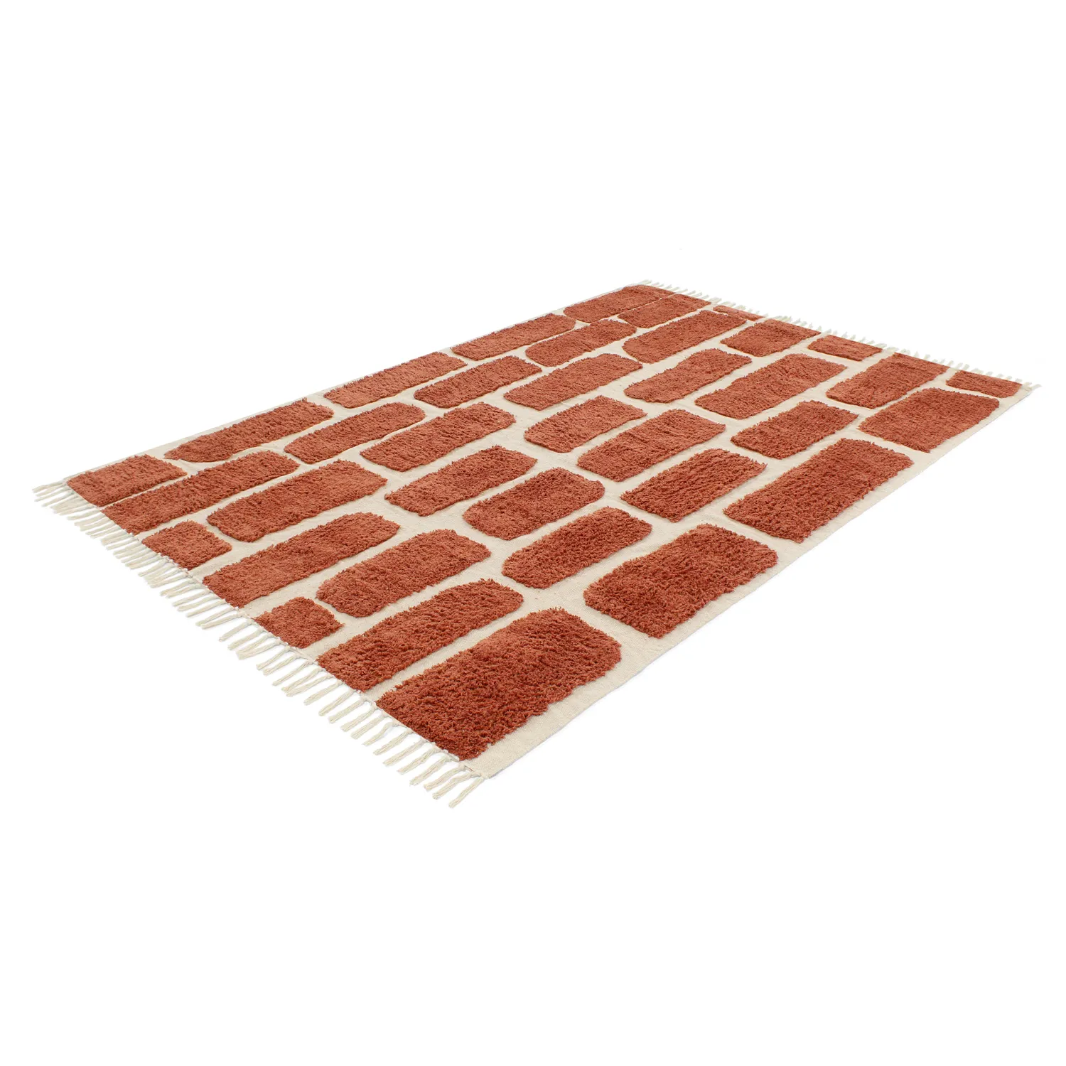 Tapis à poils longs - Cyrus Natural Cotton Shaggy (marron)