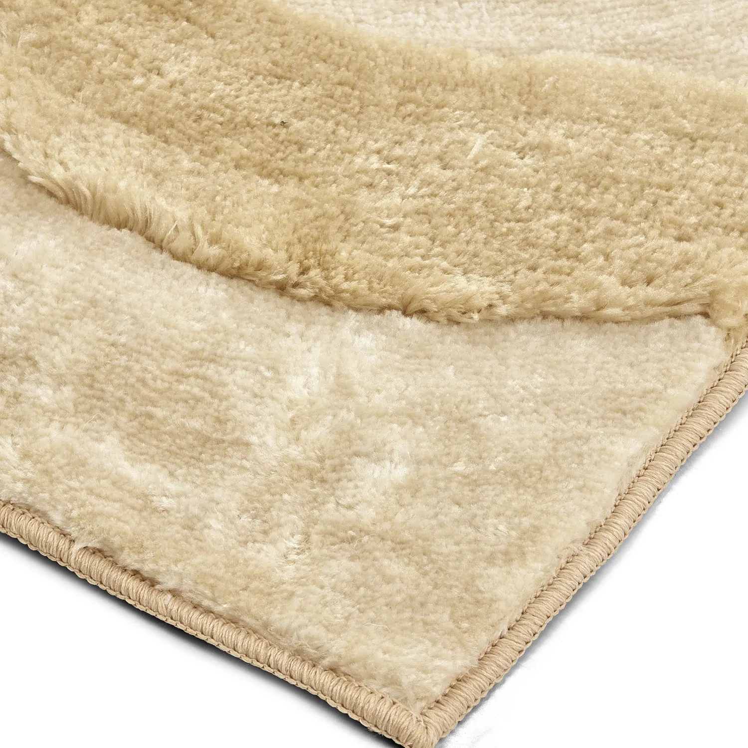 Tapis shaggy - Fergana (crème/beige)