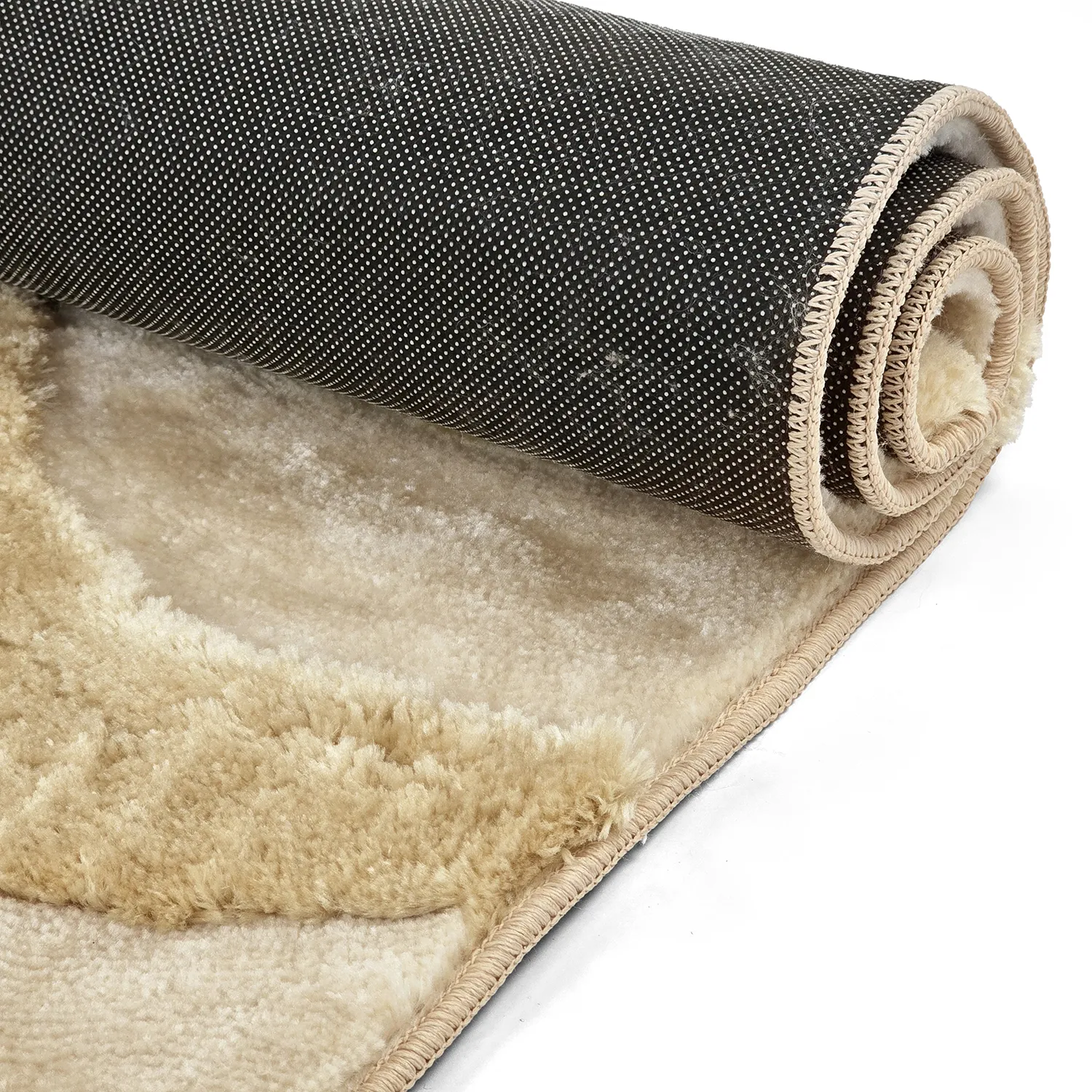 Tapis shaggy - Fergana (crème/beige)
