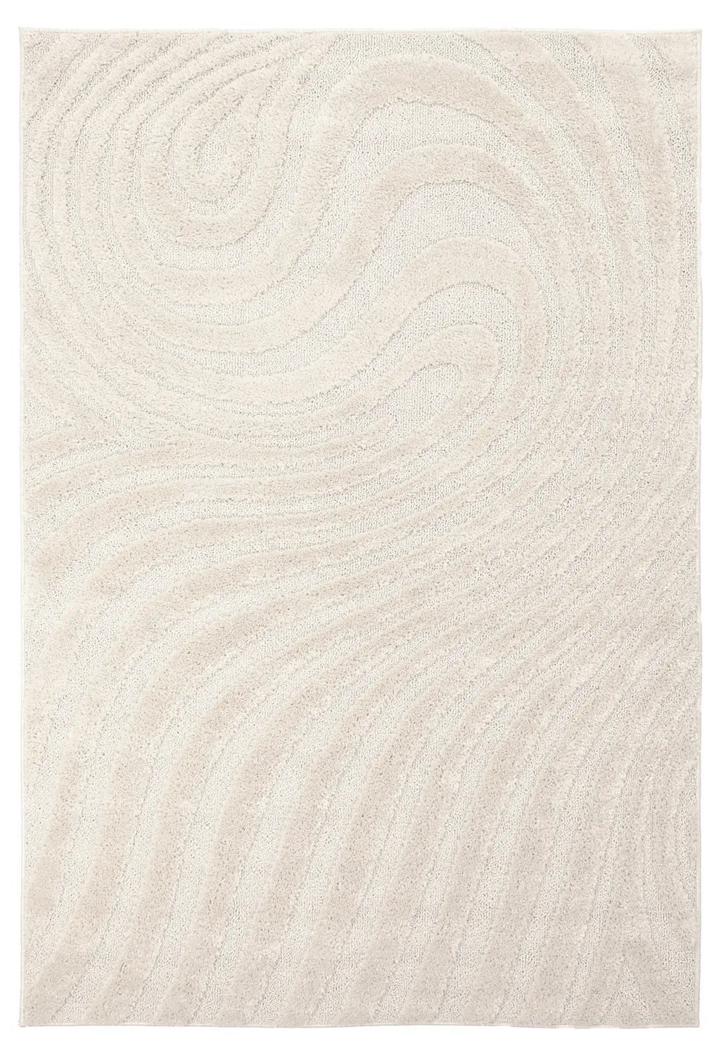 Tapis à poils longs - Gifu (blanc cassé)
