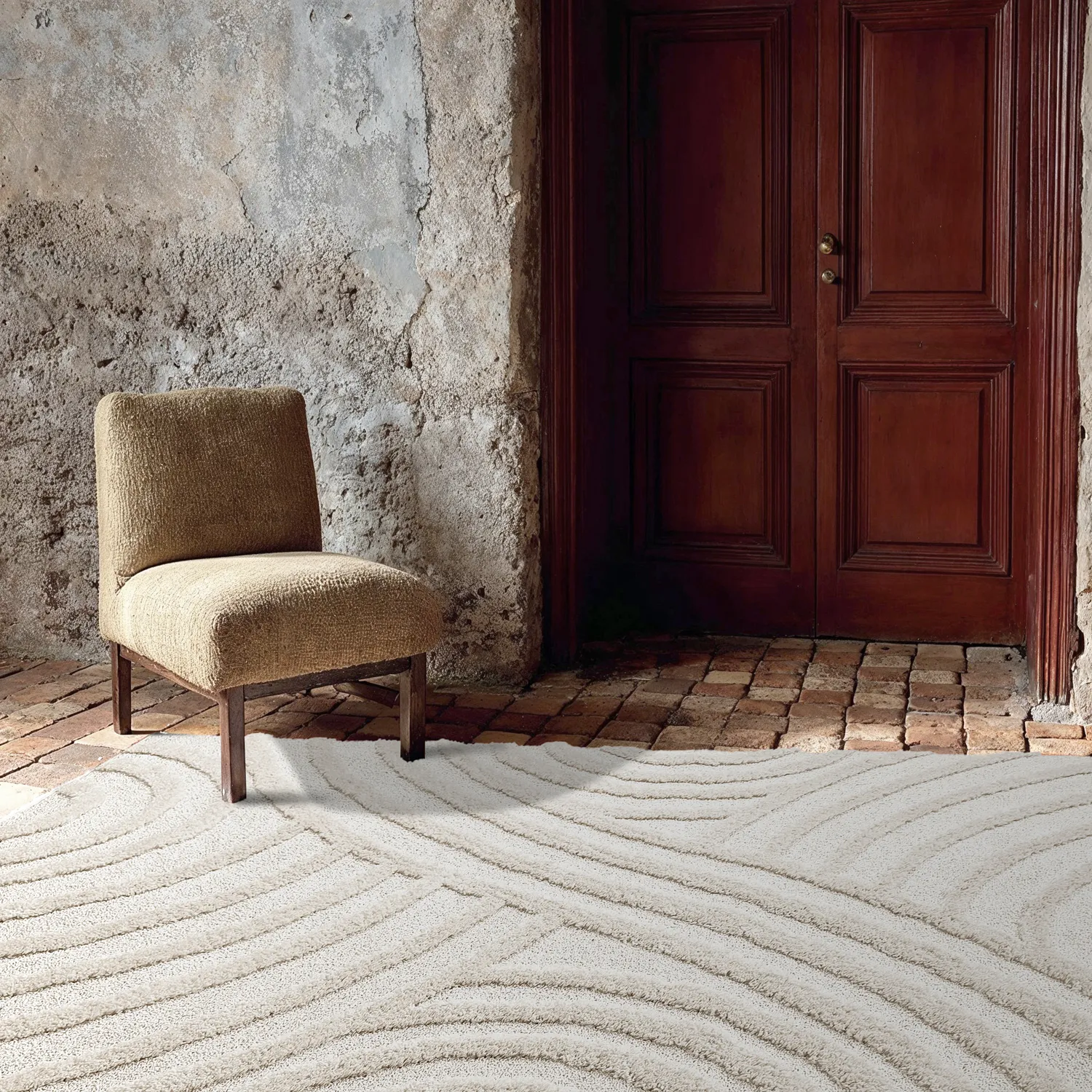 Tapis moelleux - Iwaki (blanc cassé)