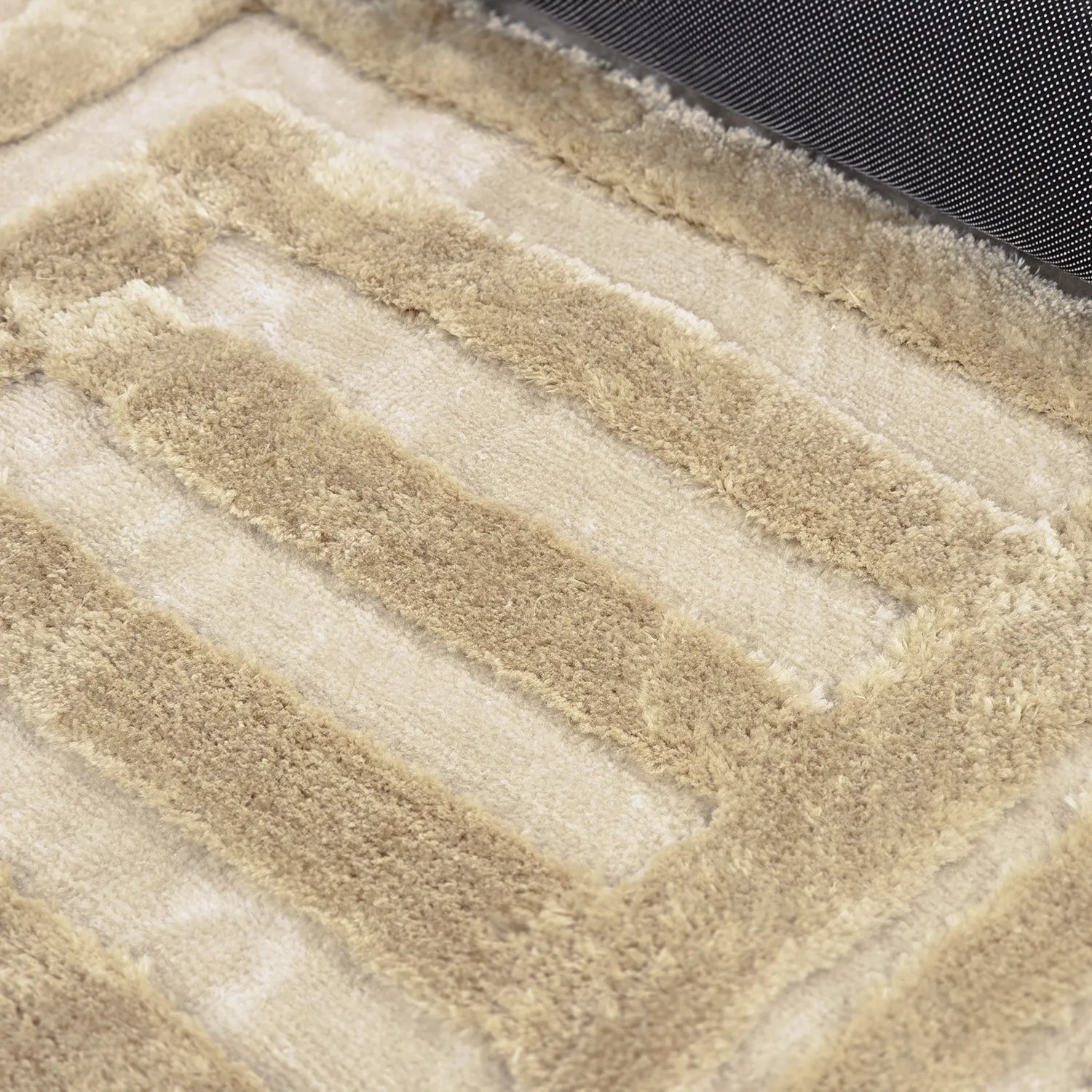 Tapis shaggy - Karbala (crème/beige)