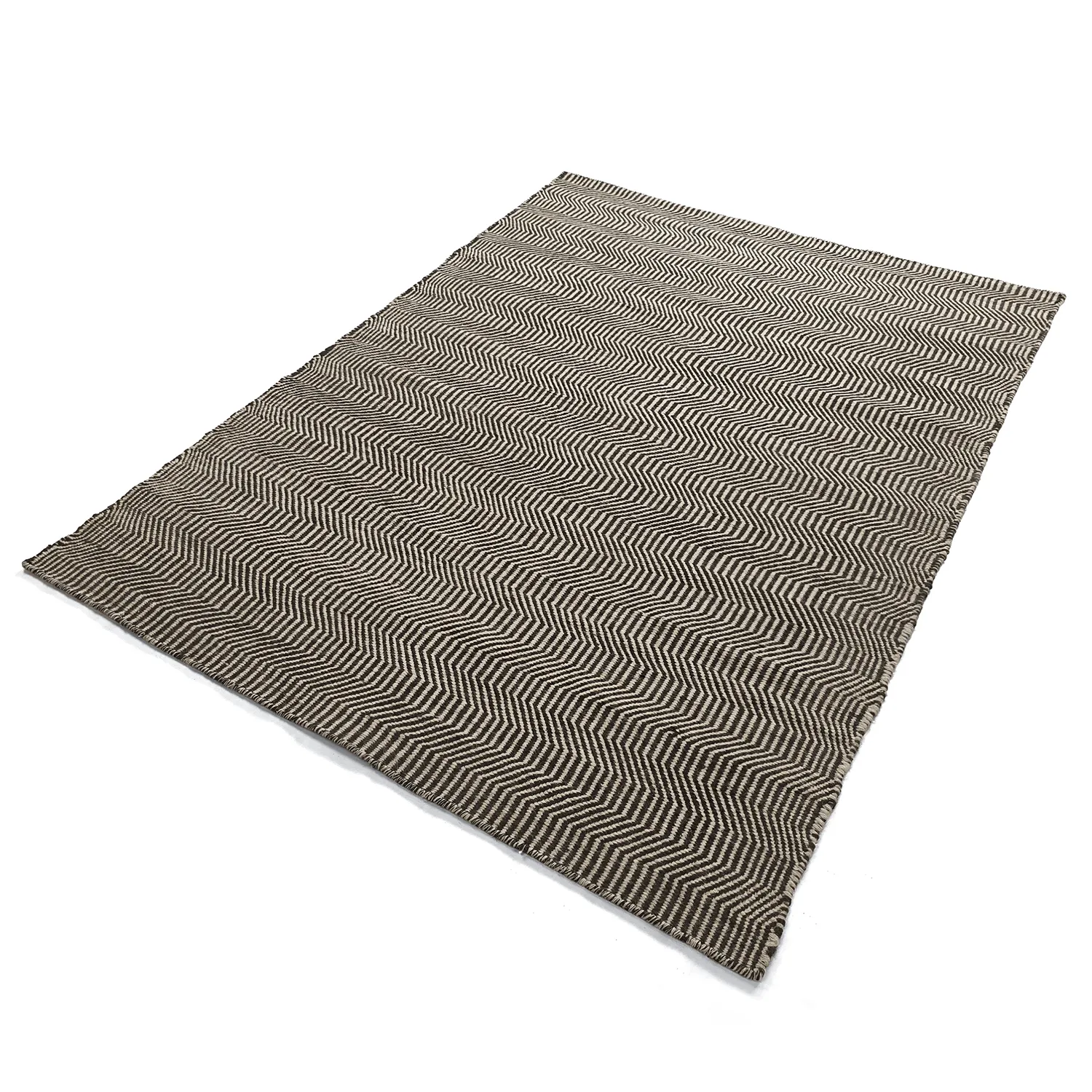 Tapis de laine - Larkana (beige/noir)