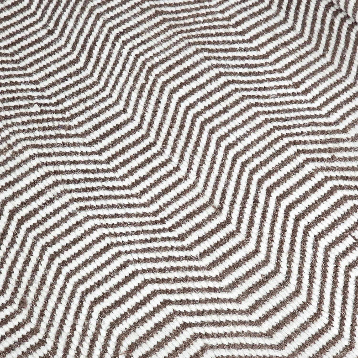Tapis de laine - Larkana (marron/blanc)
