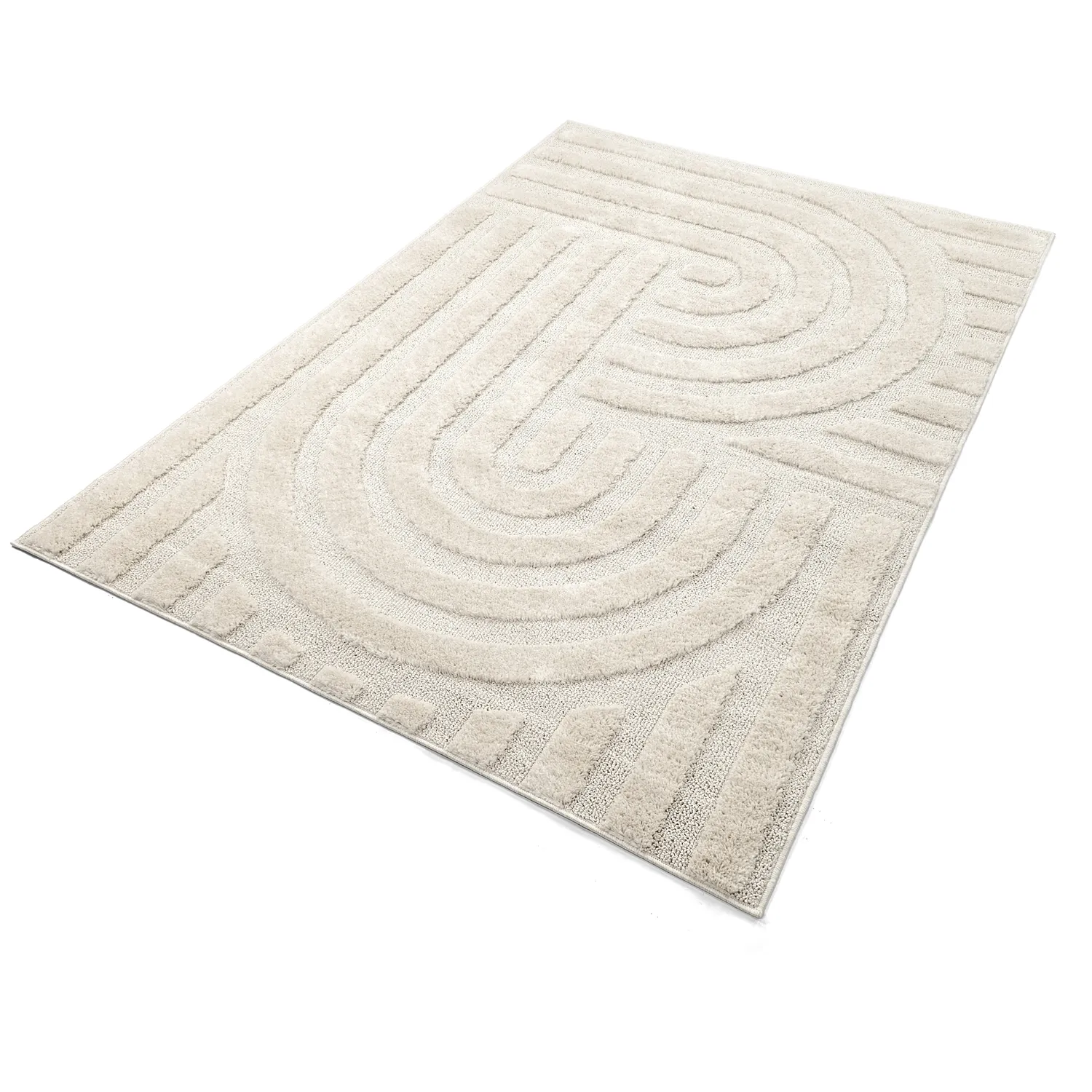 Tapis moelleux - Naha (blanc cassé)