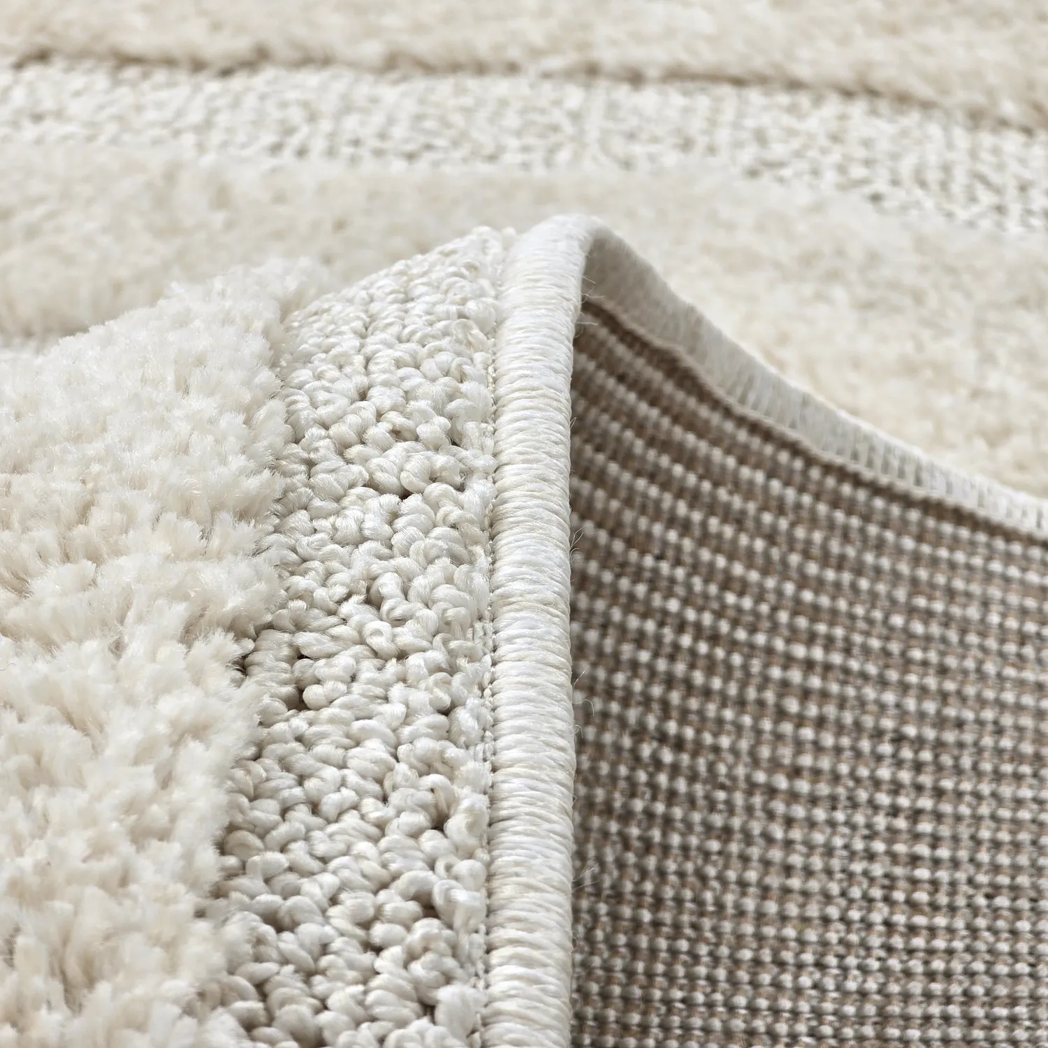 Tapis moelleux - Naha (blanc cassé)