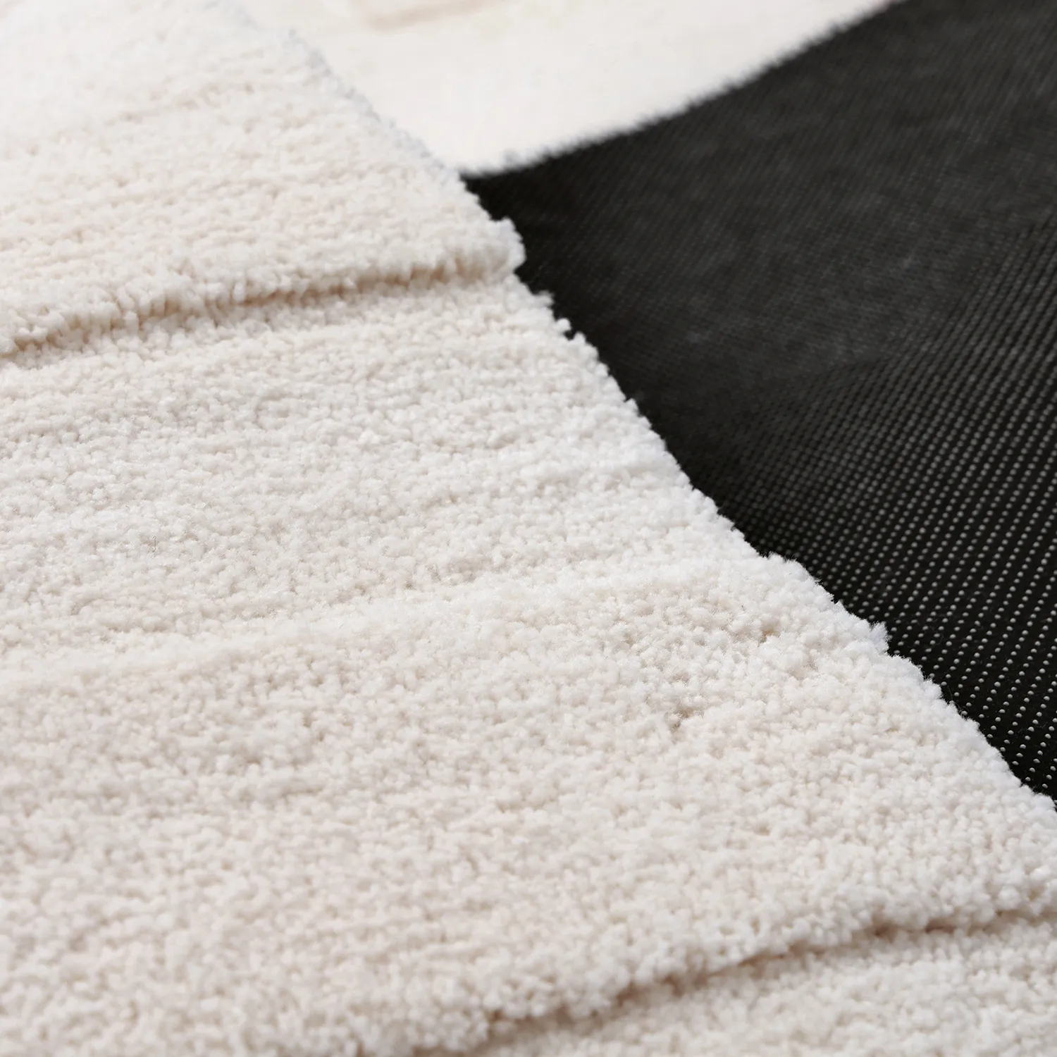 Tapis shaggy - Paxos (crème)