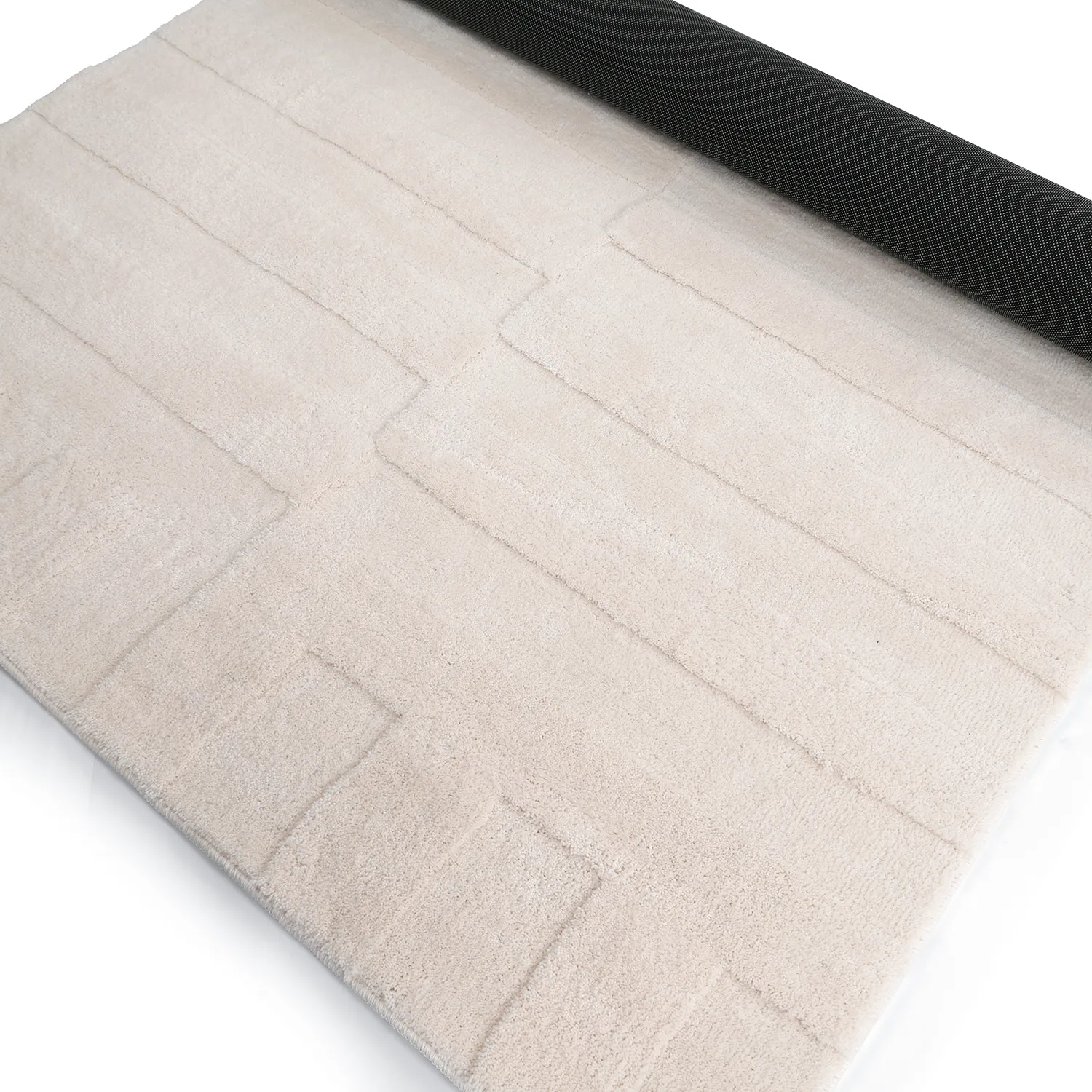 Tapis shaggy - Paxos (crème)