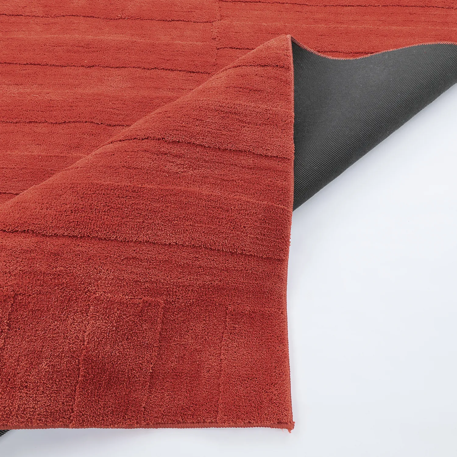 Tapis shaggy - Paxos (terre cuite)