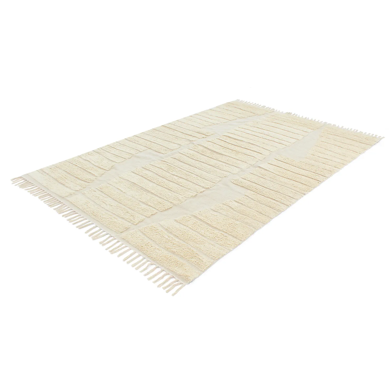 Tapis shaggy - Rani Natural Cotton Shaggy (beige)