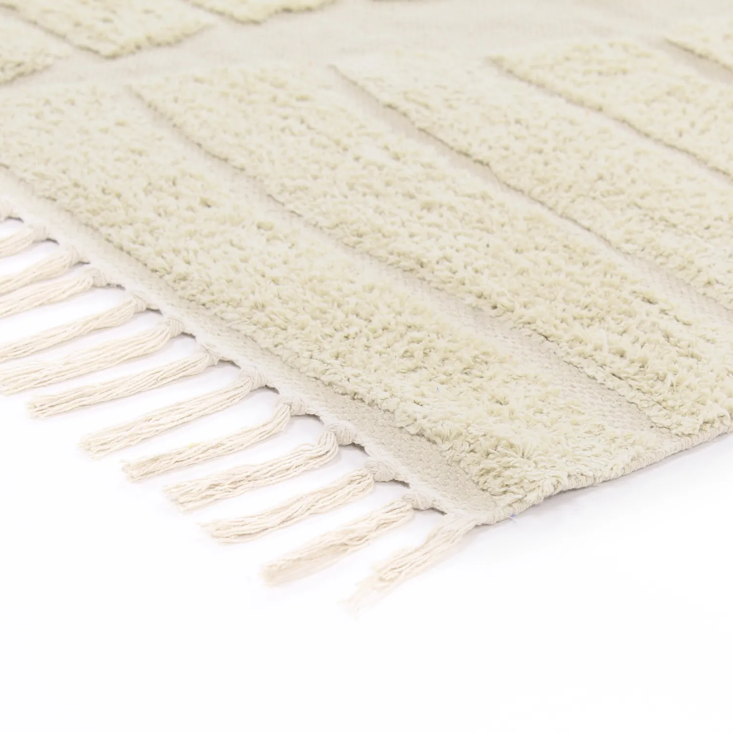 Tapis shaggy - Rani Natural Cotton Shaggy (beige)