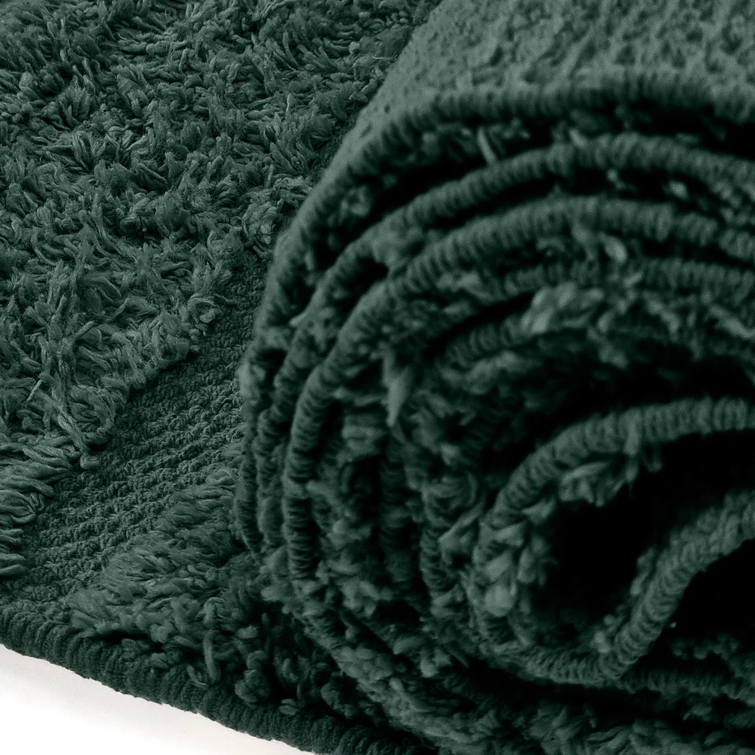 Tapis shaggy - Rani Natural Cotton Shaggy (vert)