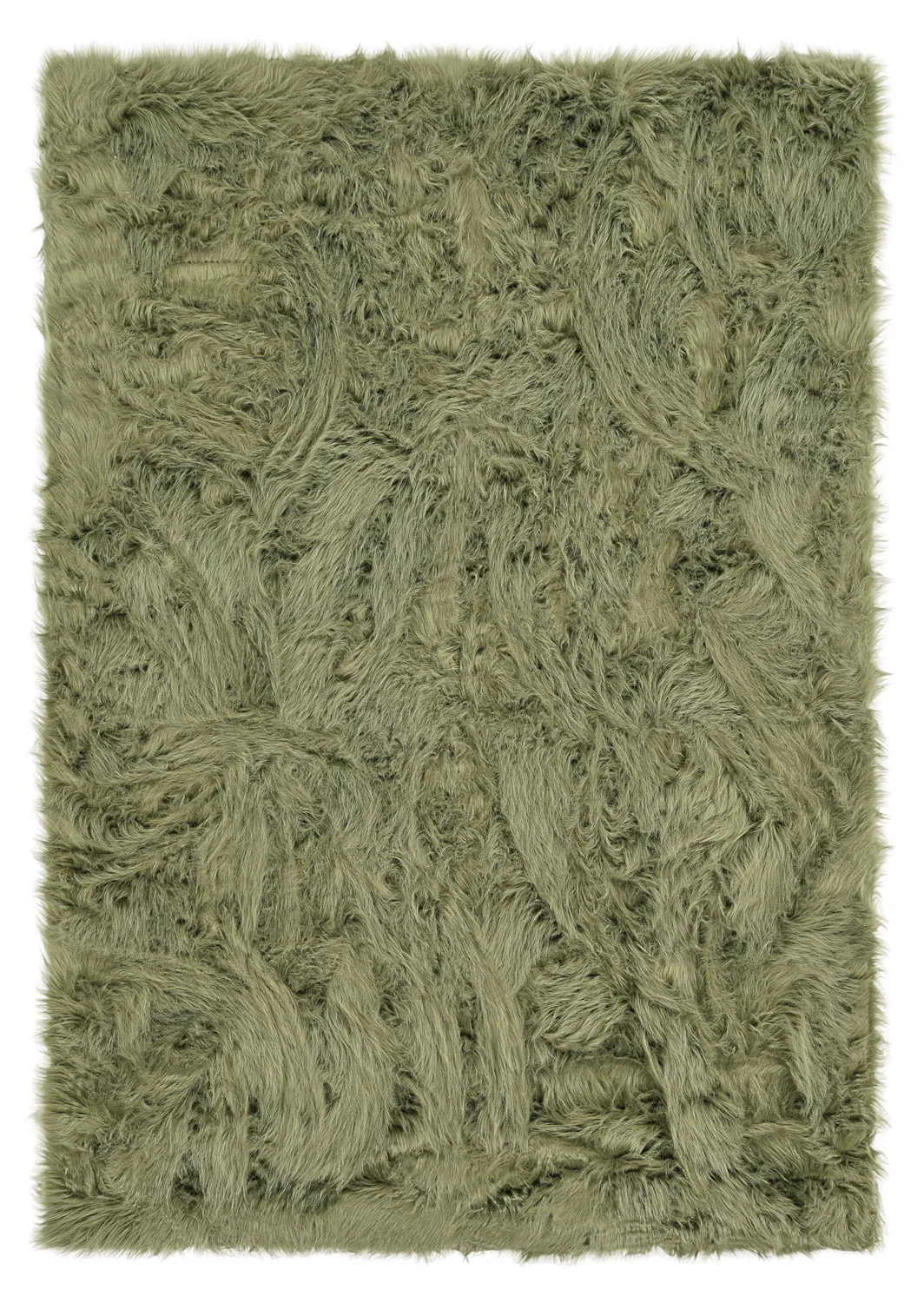 Tapis shaggy - Sohar (vert)