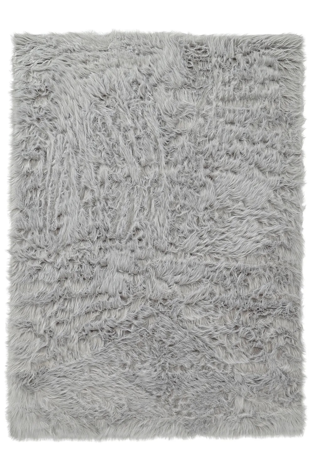 Tapis shaggy - Sohar (gris clair)