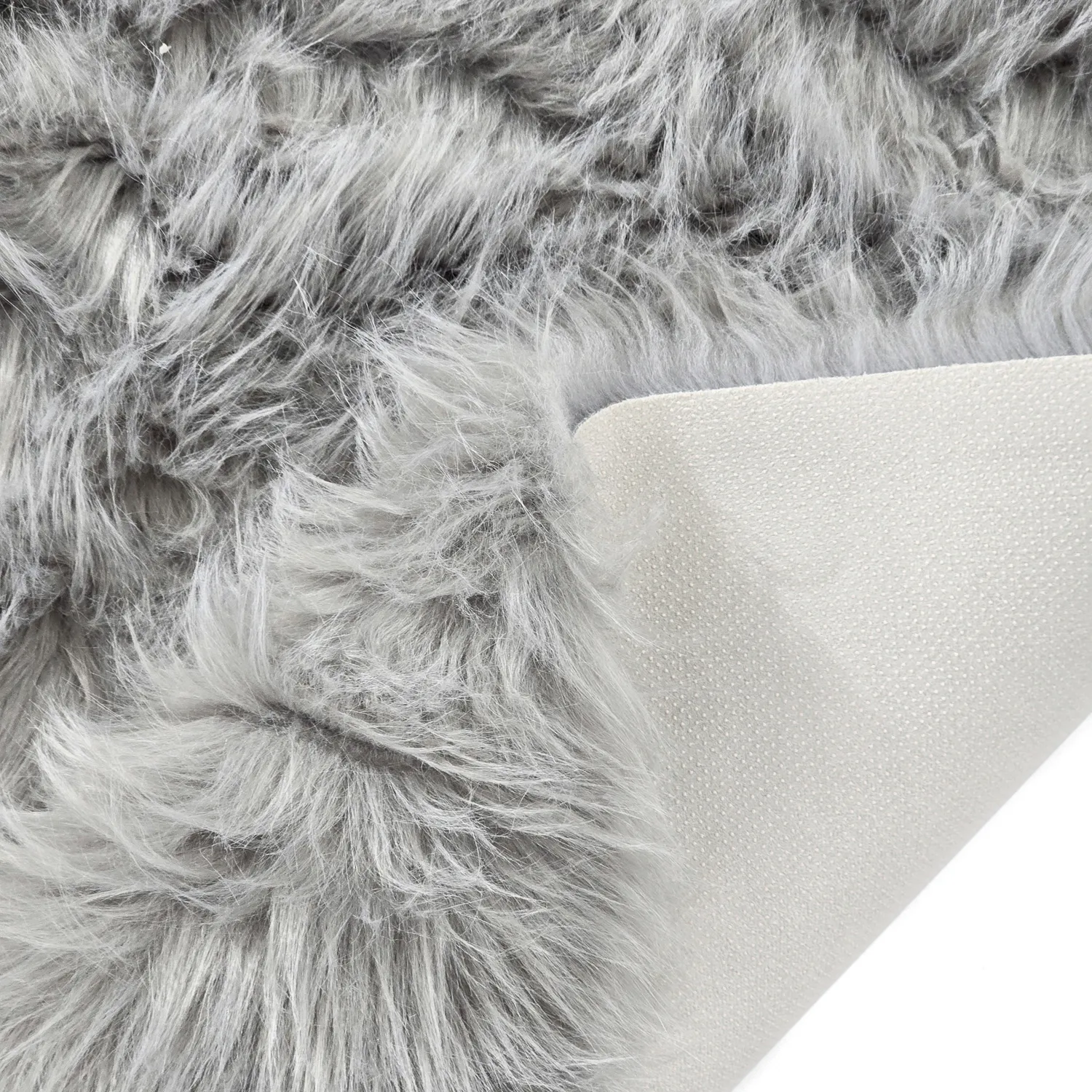 Tapis shaggy - Sohar (gris clair)