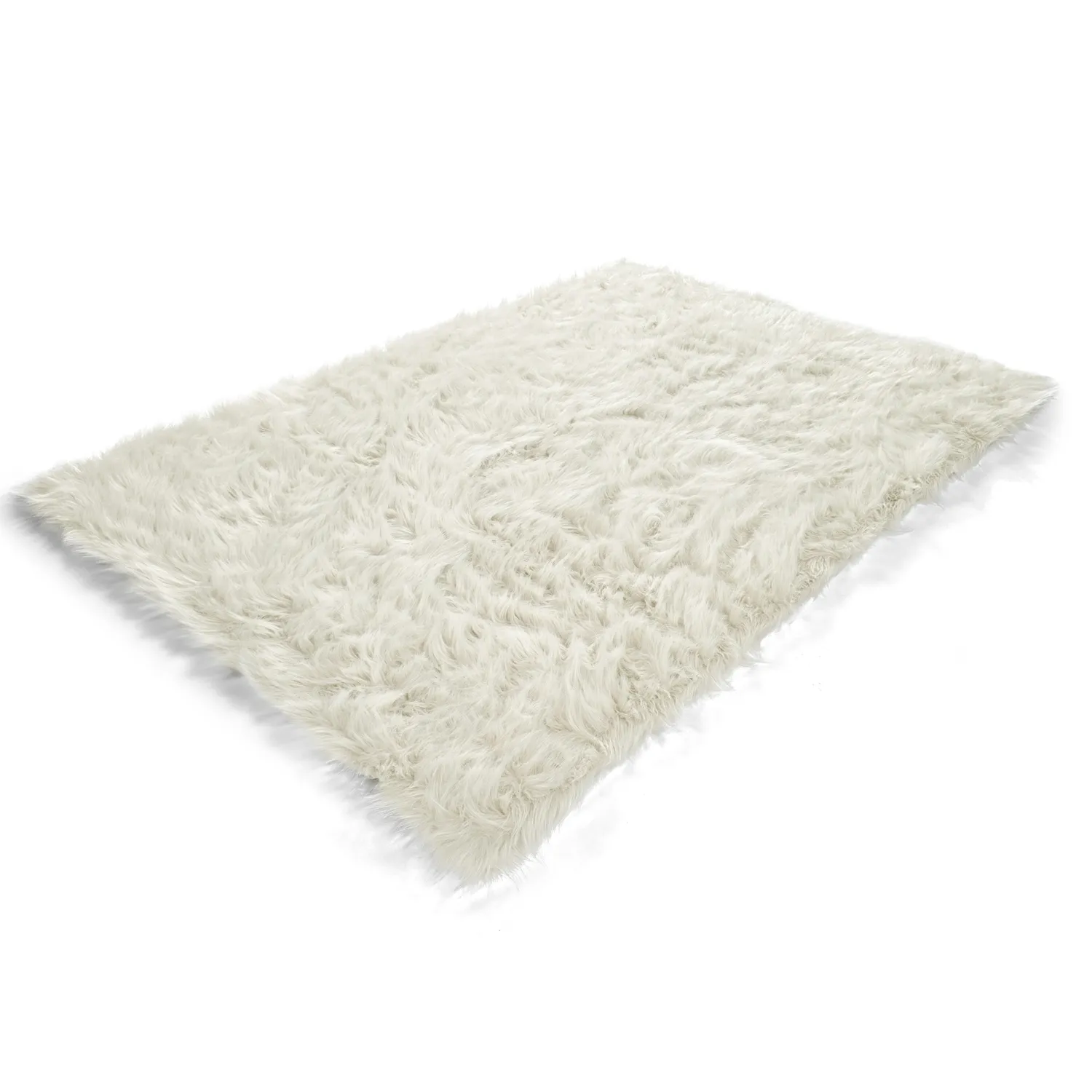 Tapis shaggy - Sohar (blanc)