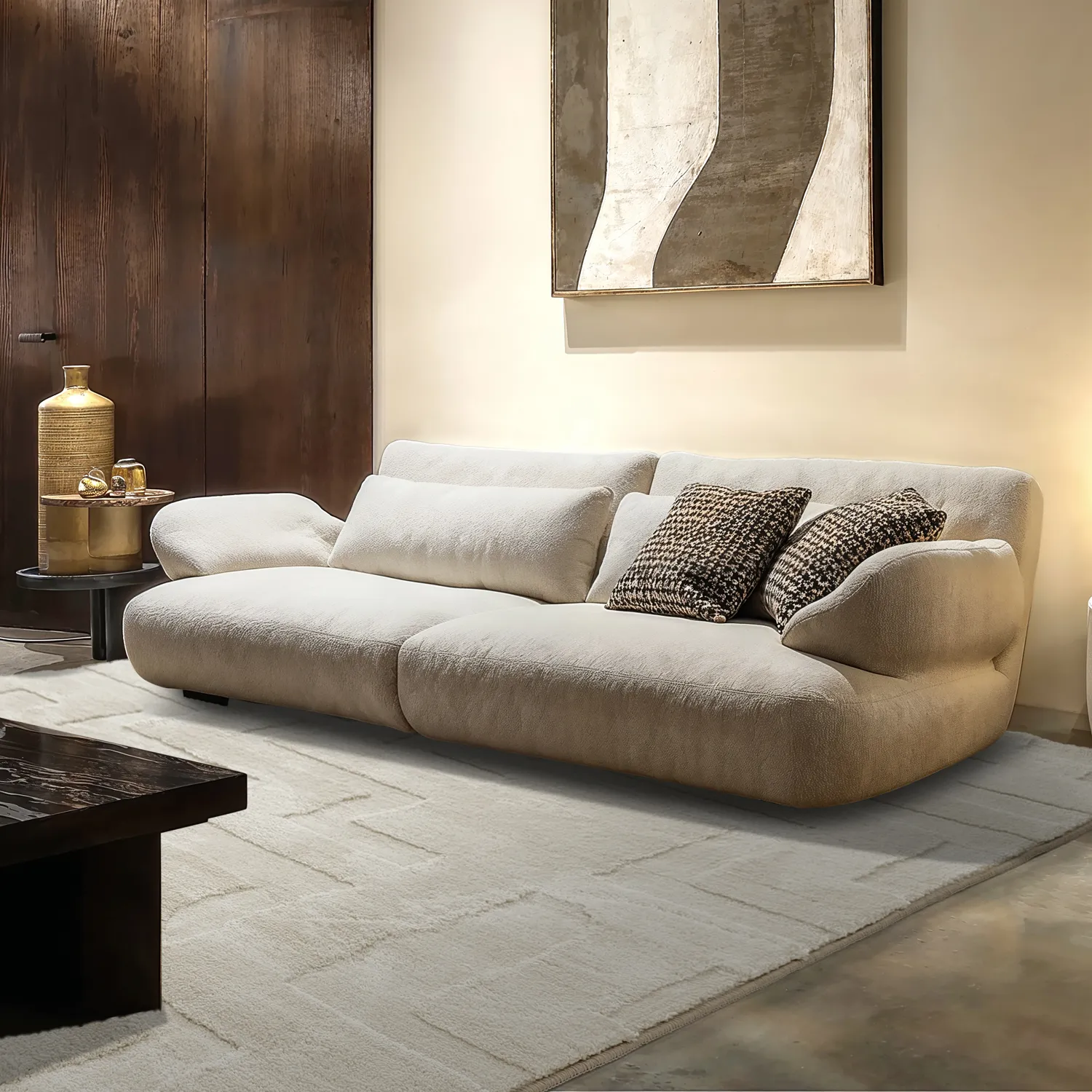 Tapis shaggy - Tripoli (beige)