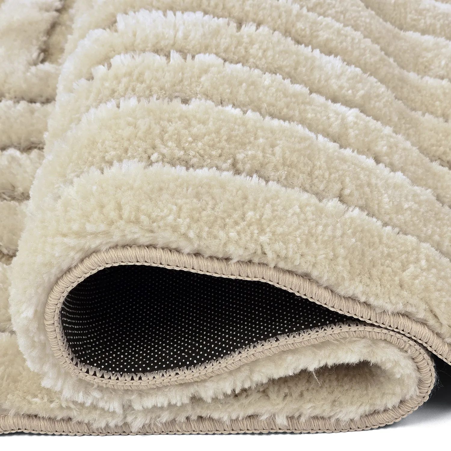 Tapis shaggy - Tyros (beige/crème)
